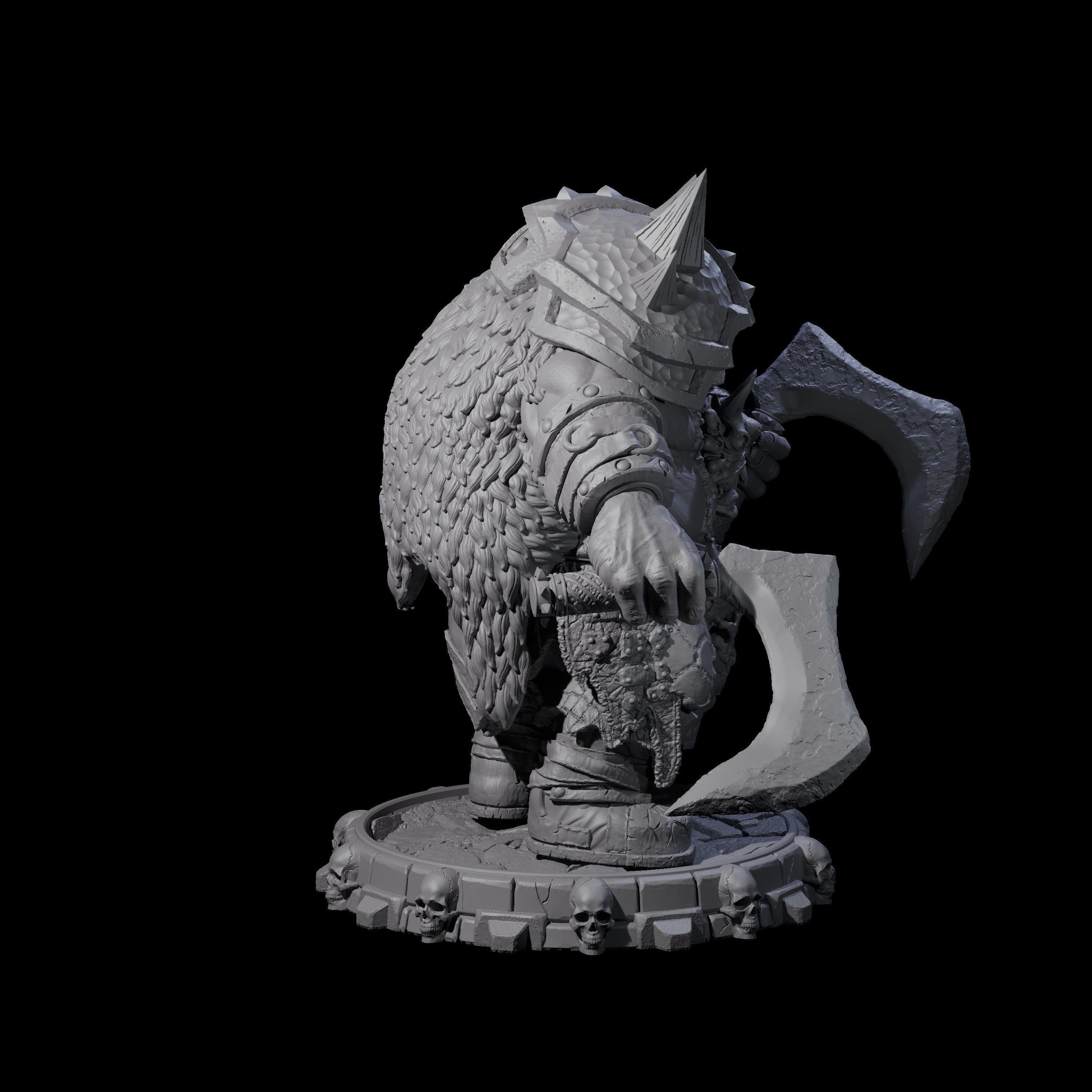 Savage Skullmarch Ogre G Miniature for Dungeons and Dragons, Pathfinder or other TTRPGs