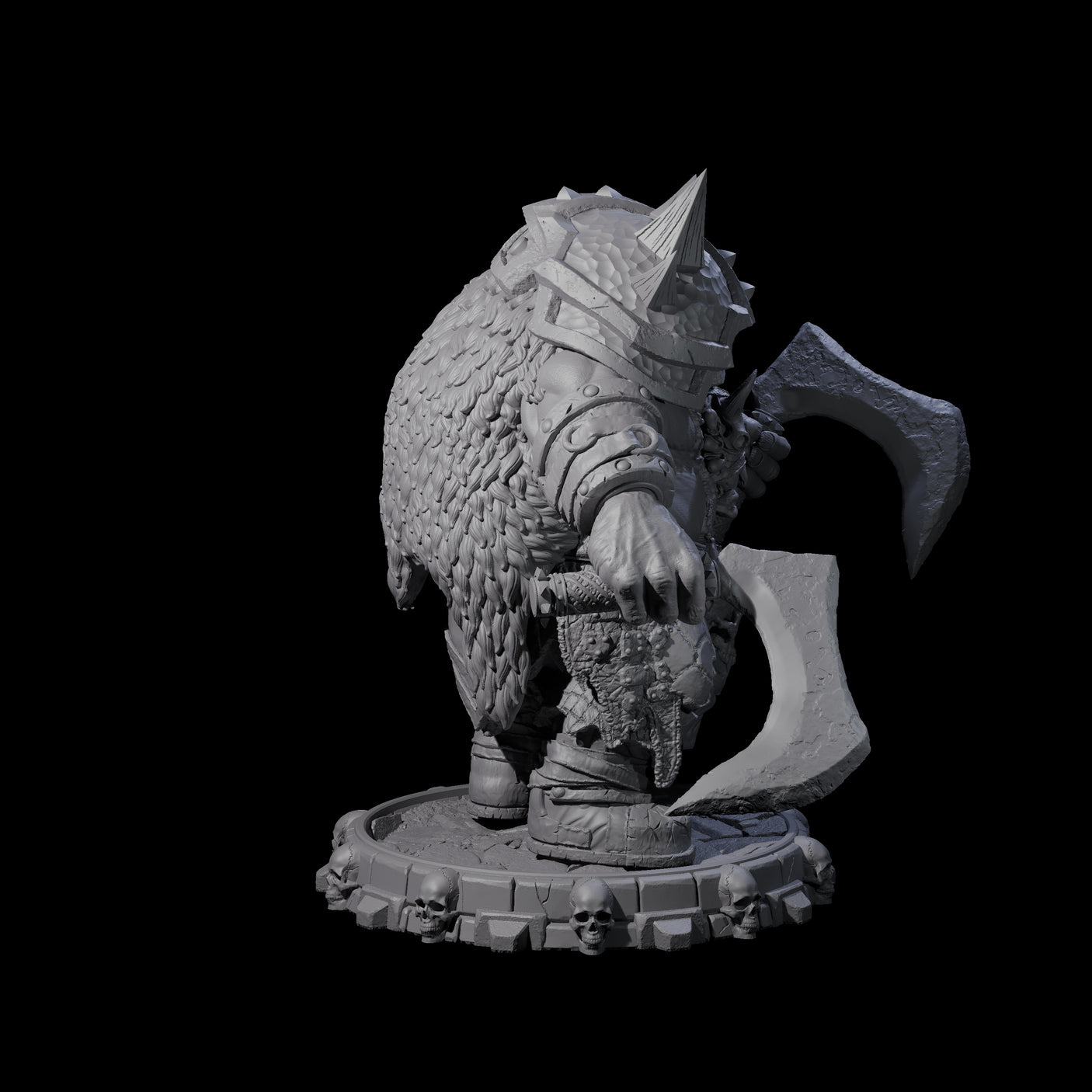 Savage Skullmarch Ogre G Miniature for Dungeons and Dragons, Pathfinder or other TTRPGs