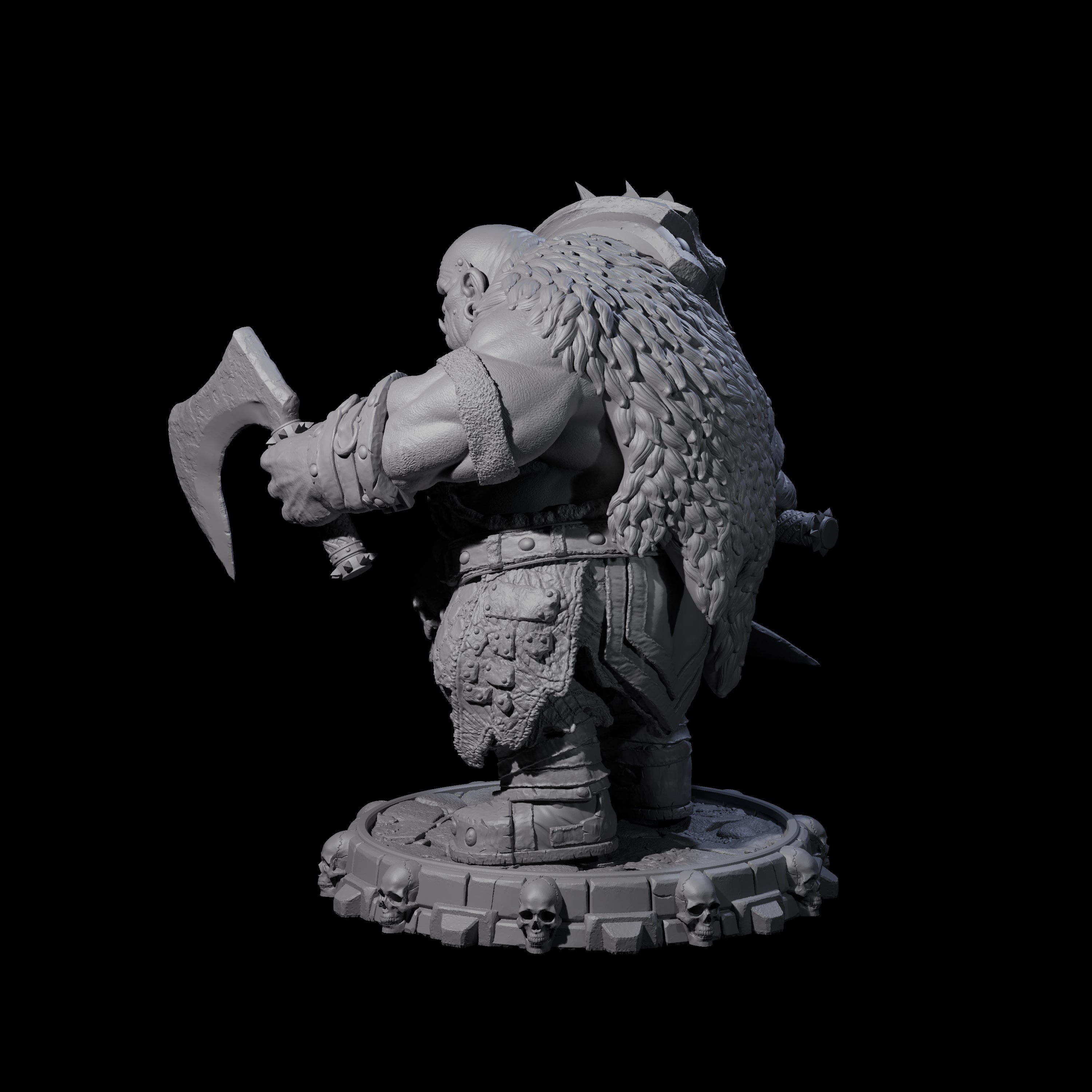 Savage Skullmarch Ogre G Miniature for Dungeons and Dragons, Pathfinder or other TTRPGs