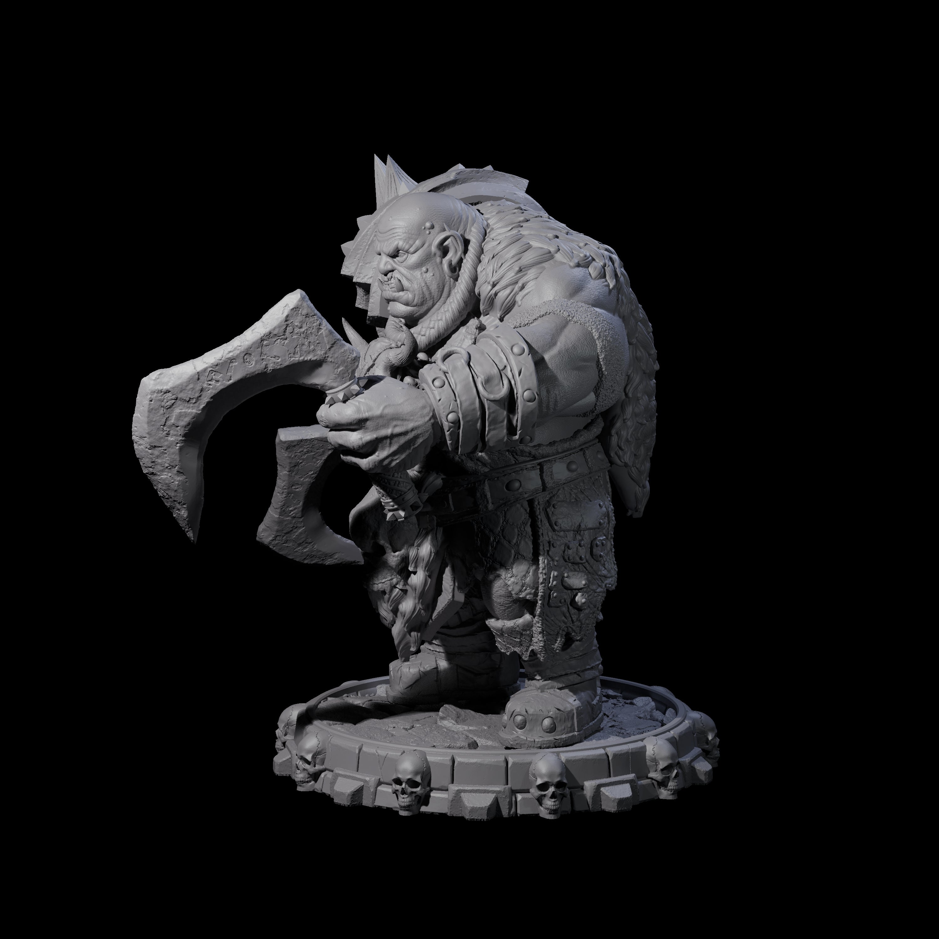 Savage Skullmarch Ogre G Miniature for Dungeons and Dragons, Pathfinder or other TTRPGs