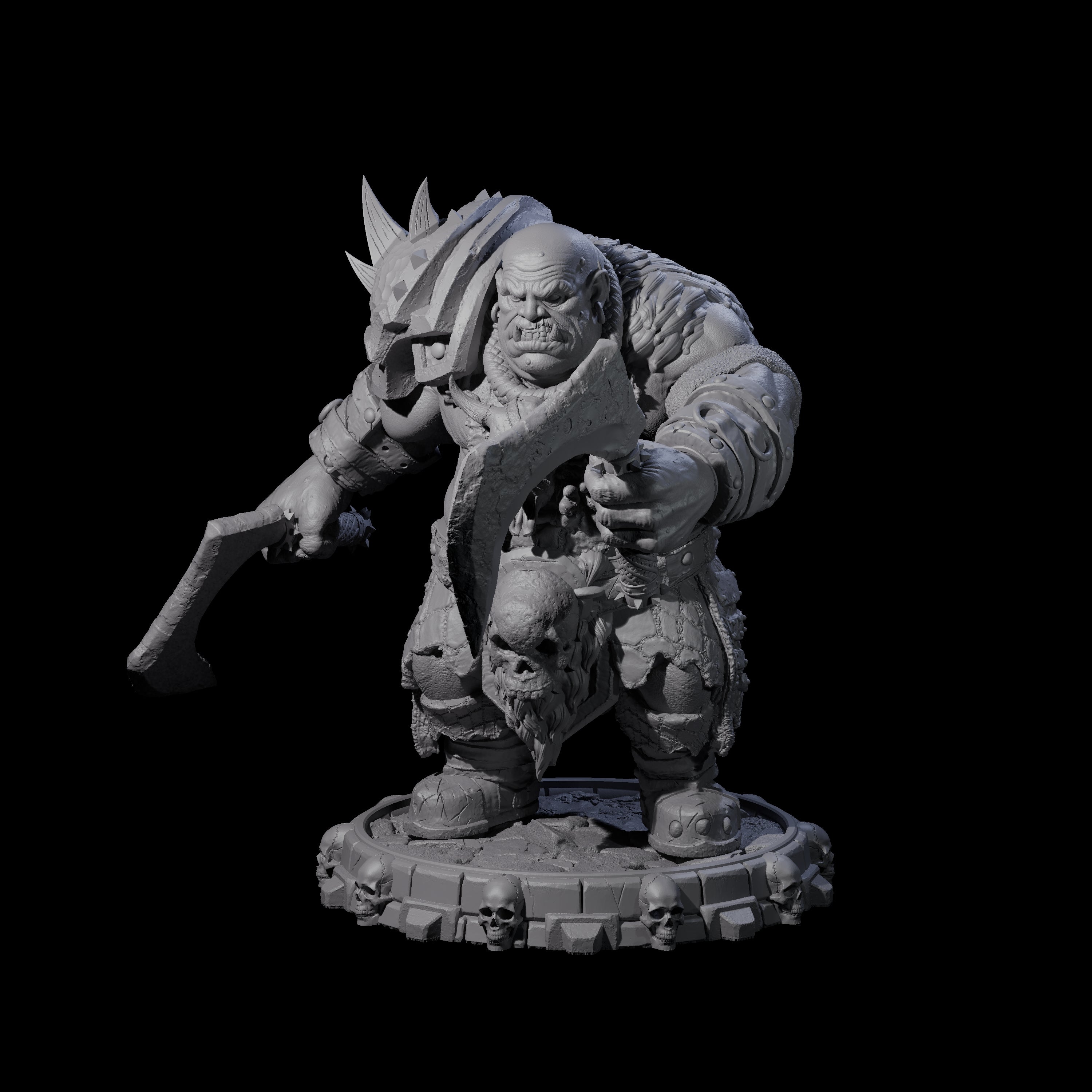 Savage Skullmarch Ogre G Miniature for Dungeons and Dragons, Pathfinder or other TTRPGs