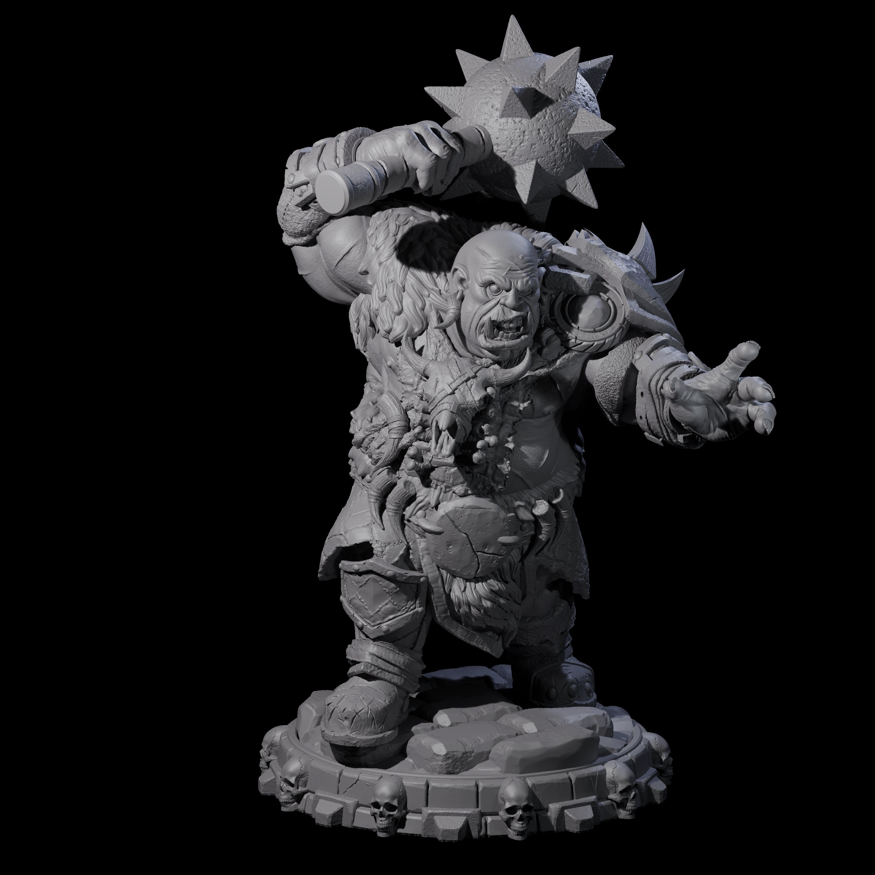 Savage Skullmarch Ogre H Miniature for Dungeons and Dragons, Pathfinder or other TTRPGs