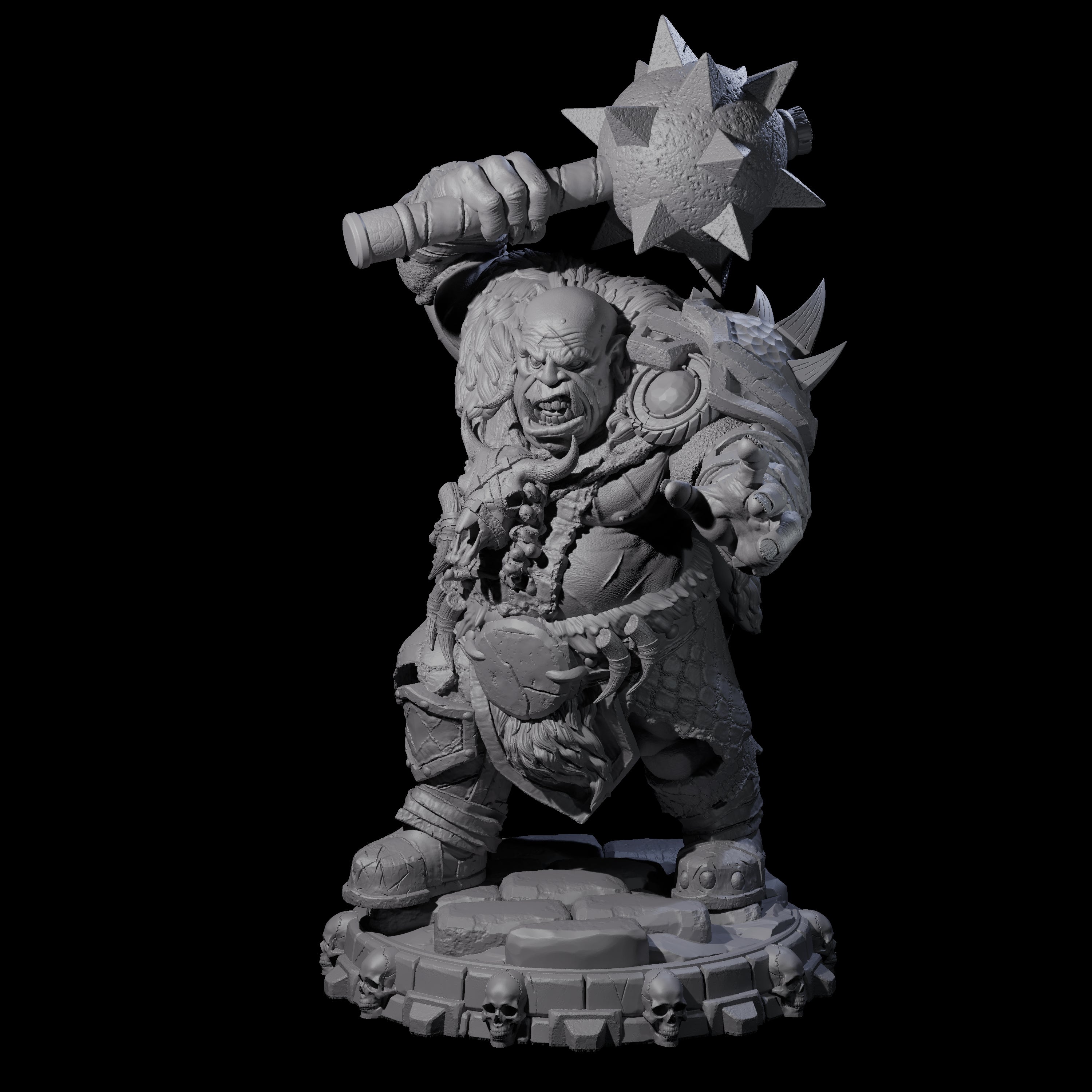 Savage Skullmarch Ogre H Miniature for Dungeons and Dragons, Pathfinder or other TTRPGs