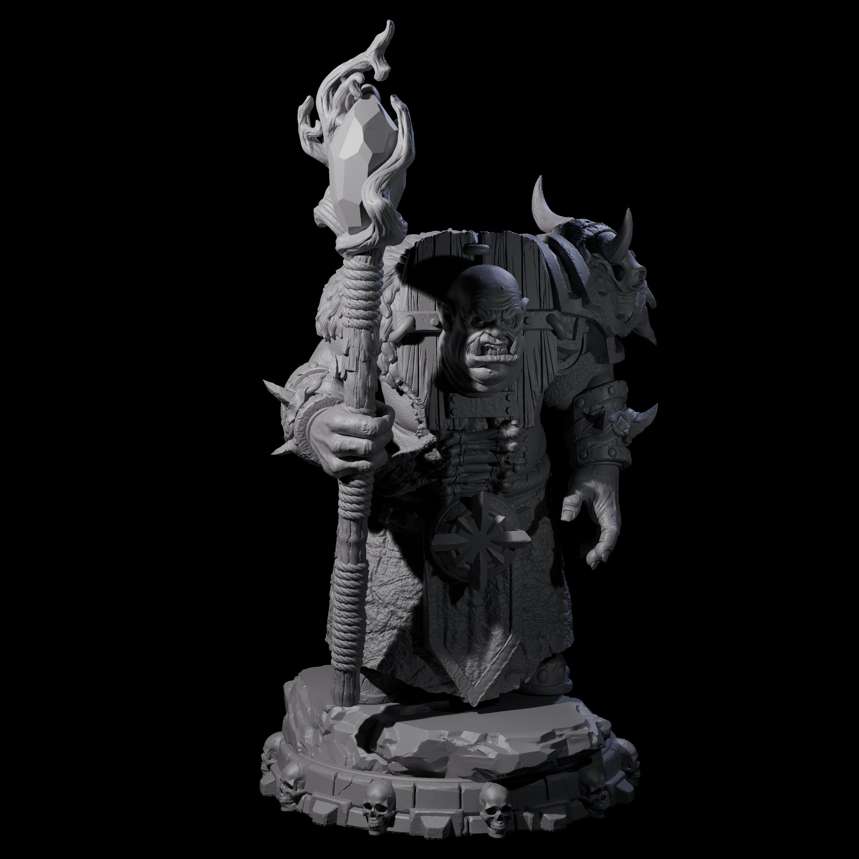 Savage Skullmarch Ogre I Miniature for Dungeons and Dragons, Pathfinder or other TTRPGs