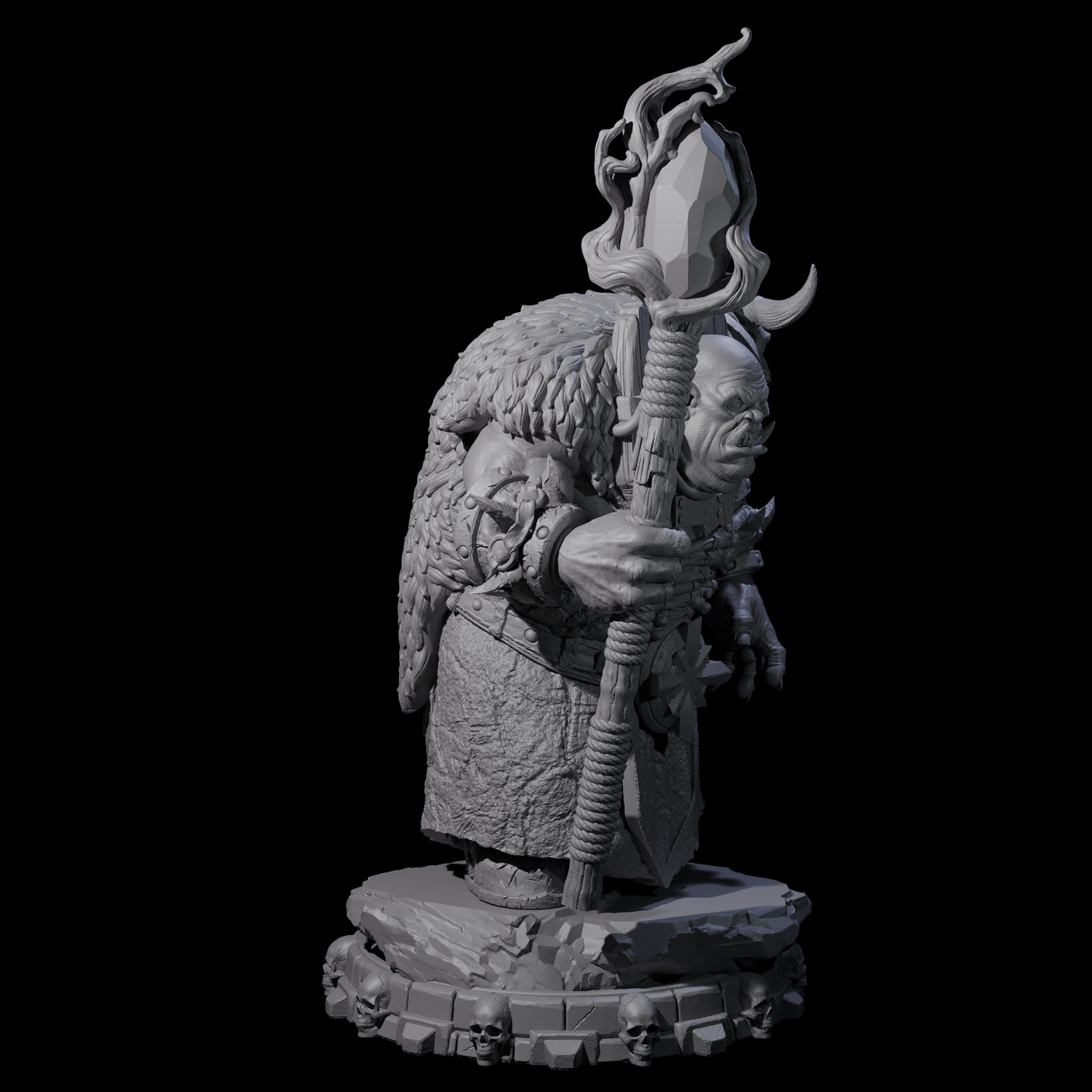 Savage Skullmarch Ogre I Miniature for Dungeons and Dragons, Pathfinder or other TTRPGs