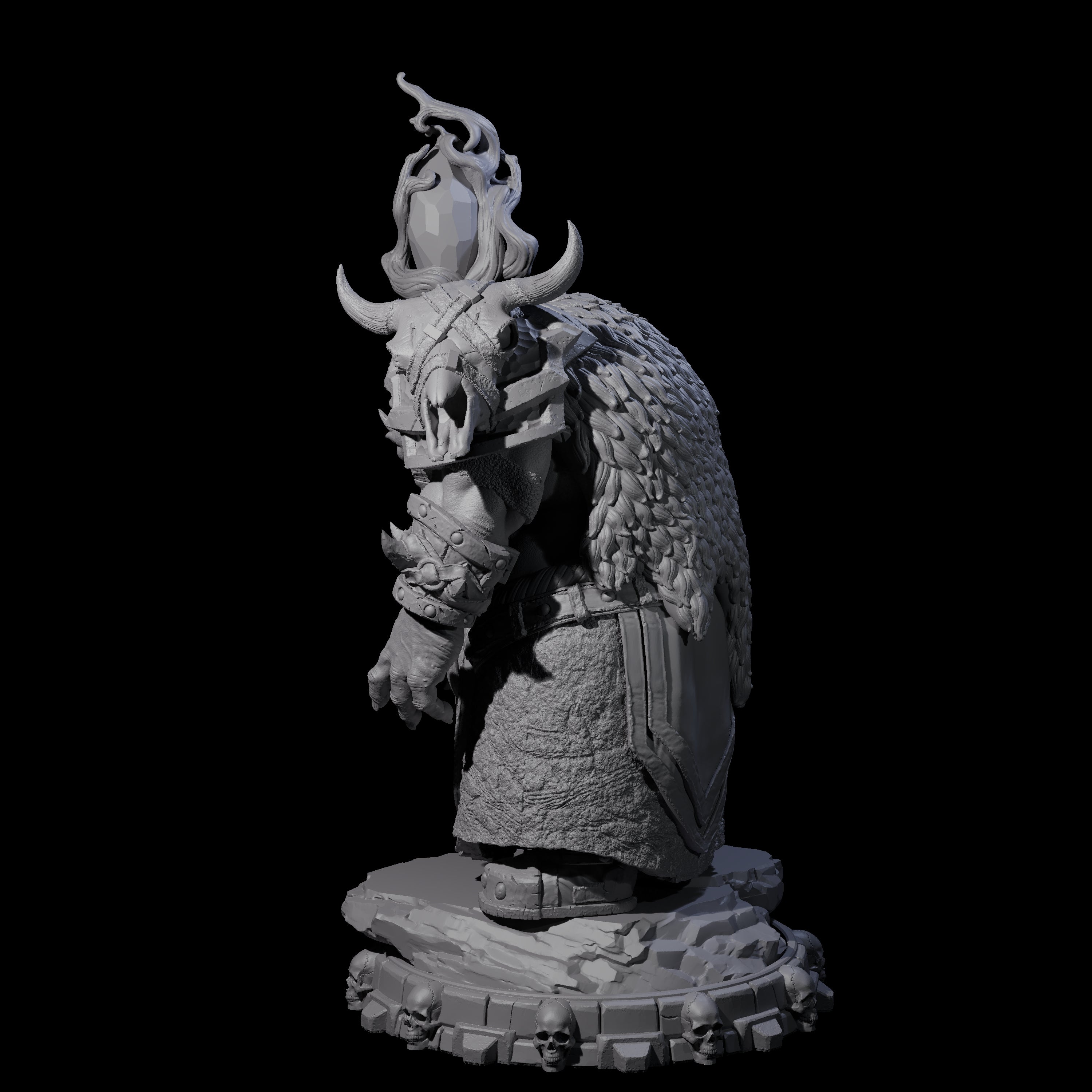 Savage Skullmarch Ogre I Miniature for Dungeons and Dragons, Pathfinder or other TTRPGs