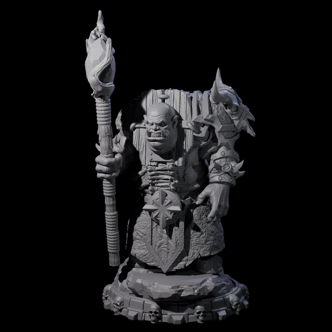 Savage Skullmarch Ogre I Miniature for Dungeons and Dragons, Pathfinder or other TTRPGs