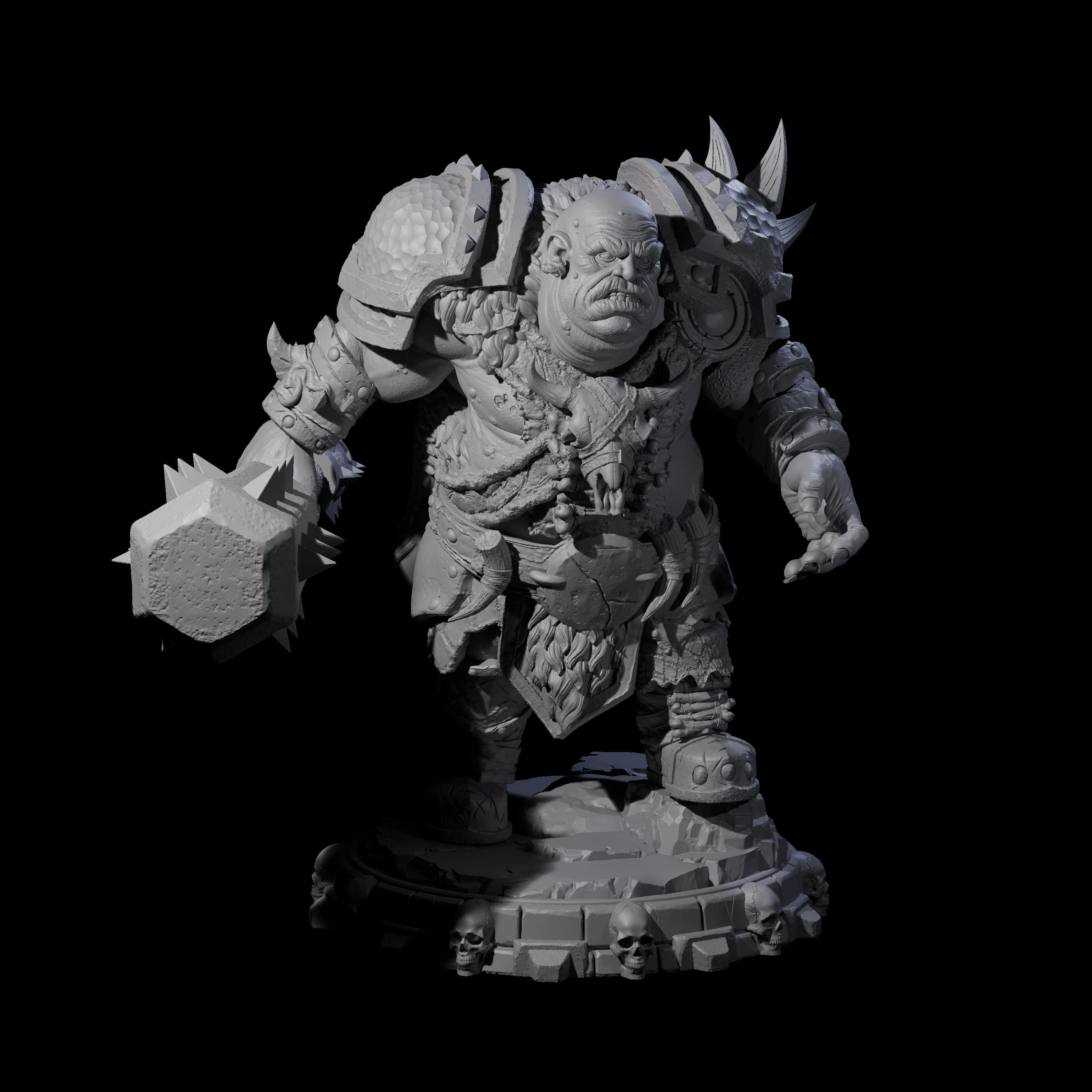 Savage Skullmarch Ogre J Miniature for Dungeons and Dragons, Pathfinder or other TTRPGs