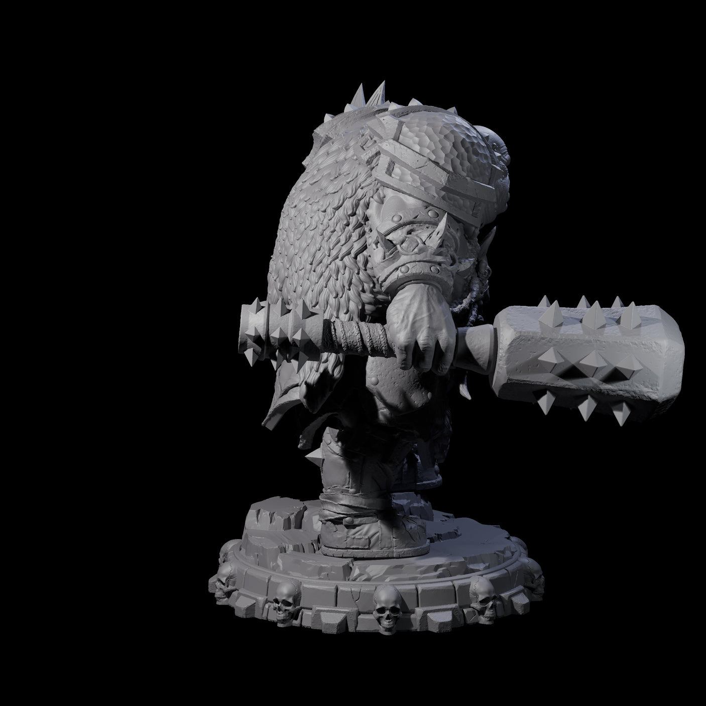 Savage Skullmarch Ogre J Miniature for Dungeons and Dragons, Pathfinder or other TTRPGs