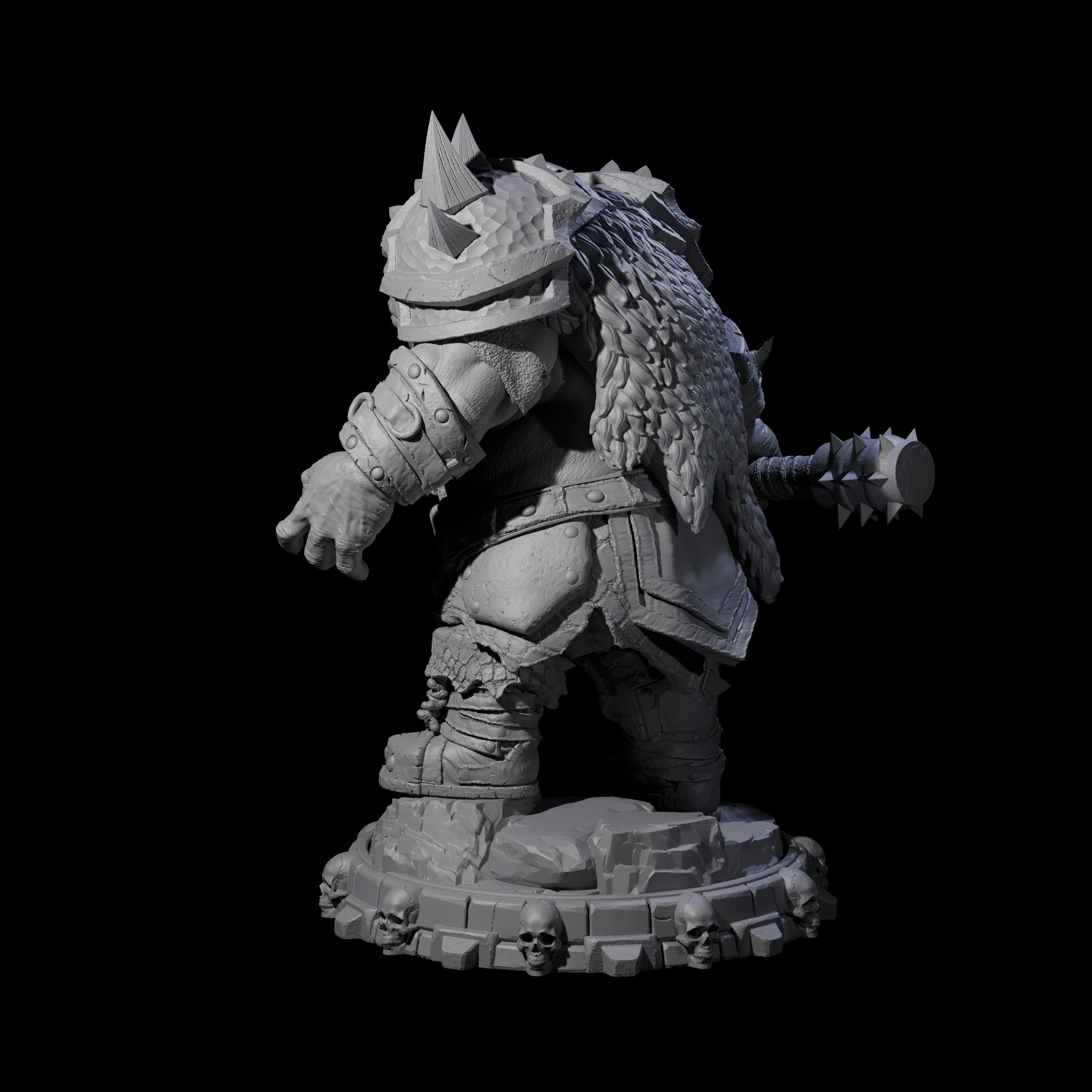 Savage Skullmarch Ogre J Miniature for Dungeons and Dragons, Pathfinder or other TTRPGs