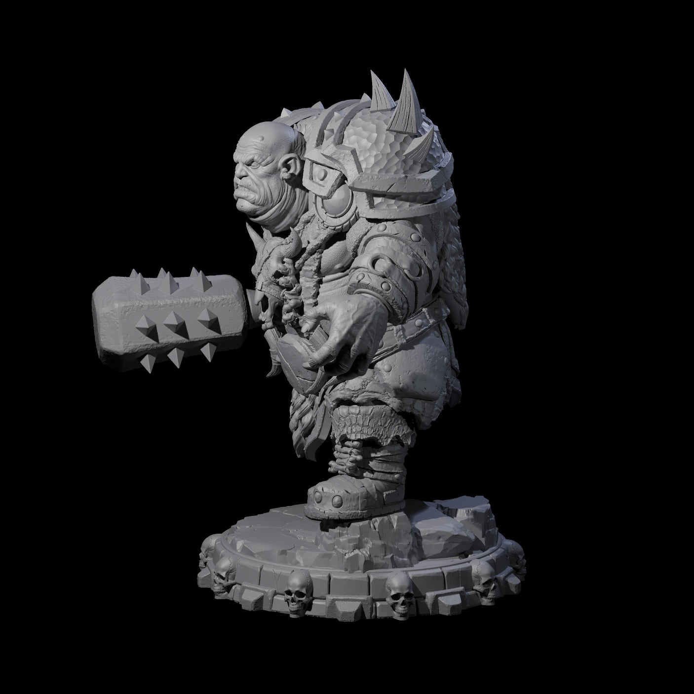 Savage Skullmarch Ogre J Miniature for Dungeons and Dragons, Pathfinder or other TTRPGs