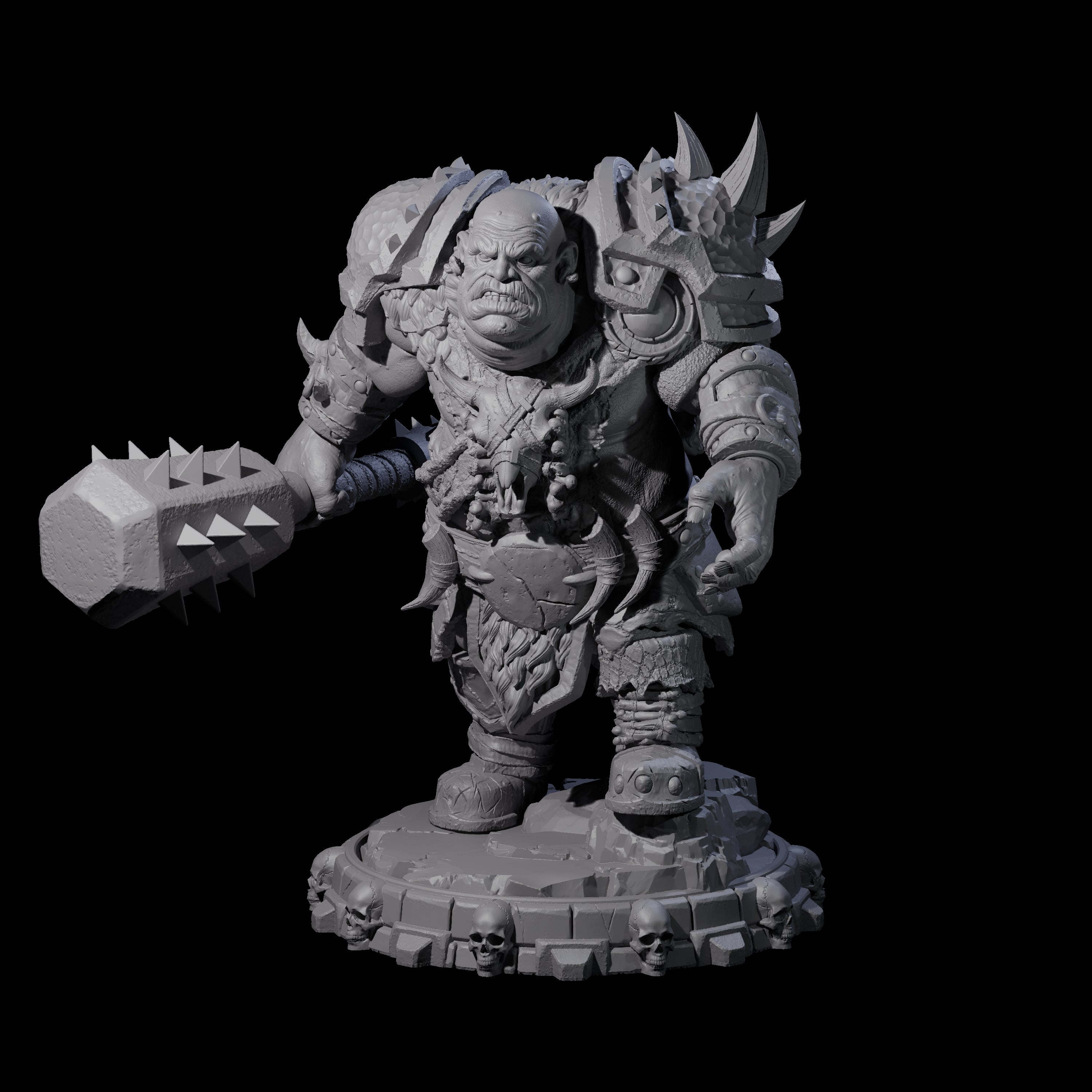 Savage Skullmarch Ogre J Miniature for Dungeons and Dragons, Pathfinder or other TTRPGs