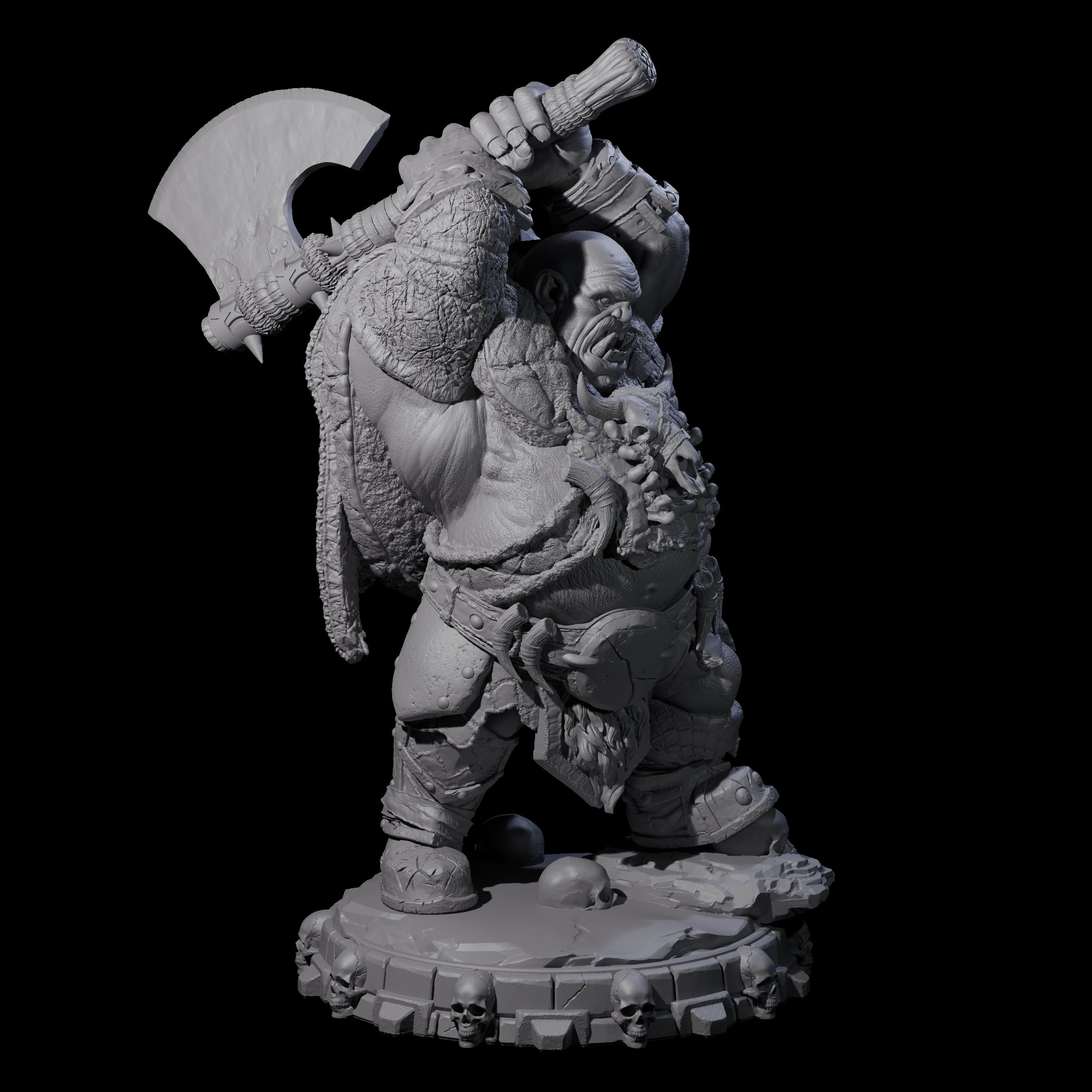 Savage Skullmarch Ogre K Miniature for Dungeons and Dragons, Pathfinder or other TTRPGs