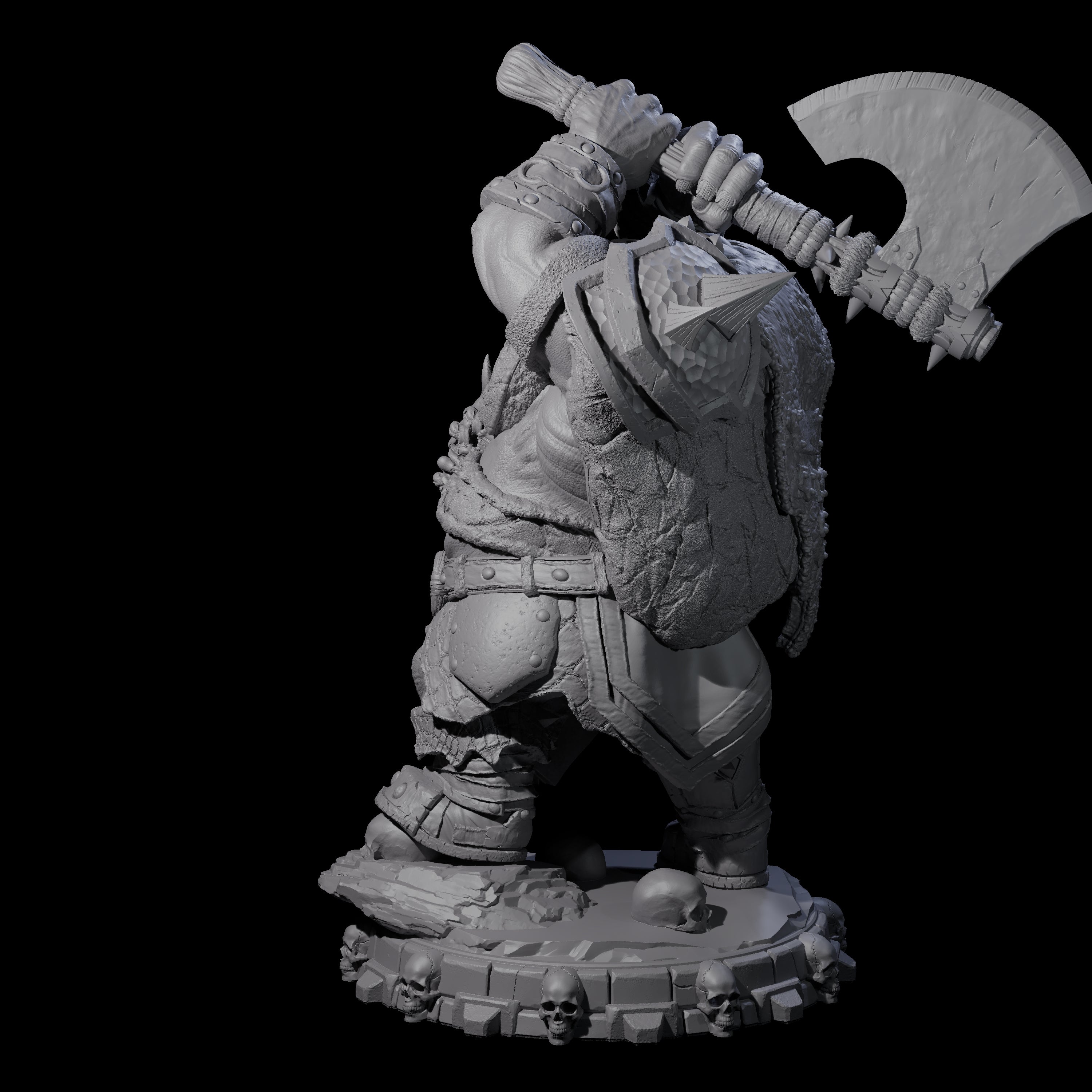 Savage Skullmarch Ogre K Miniature for Dungeons and Dragons, Pathfinder or other TTRPGs