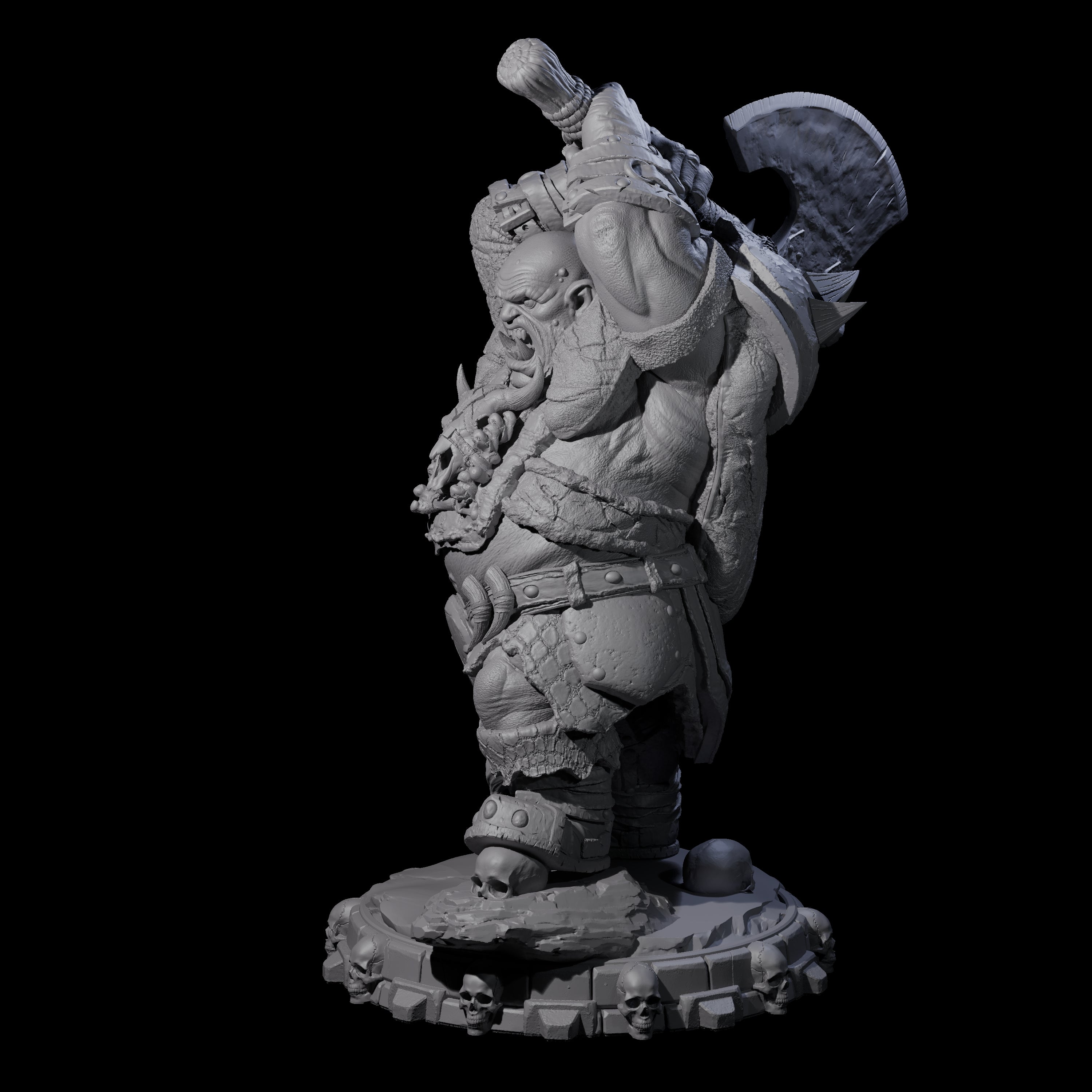 Savage Skullmarch Ogre K Miniature for Dungeons and Dragons, Pathfinder or other TTRPGs