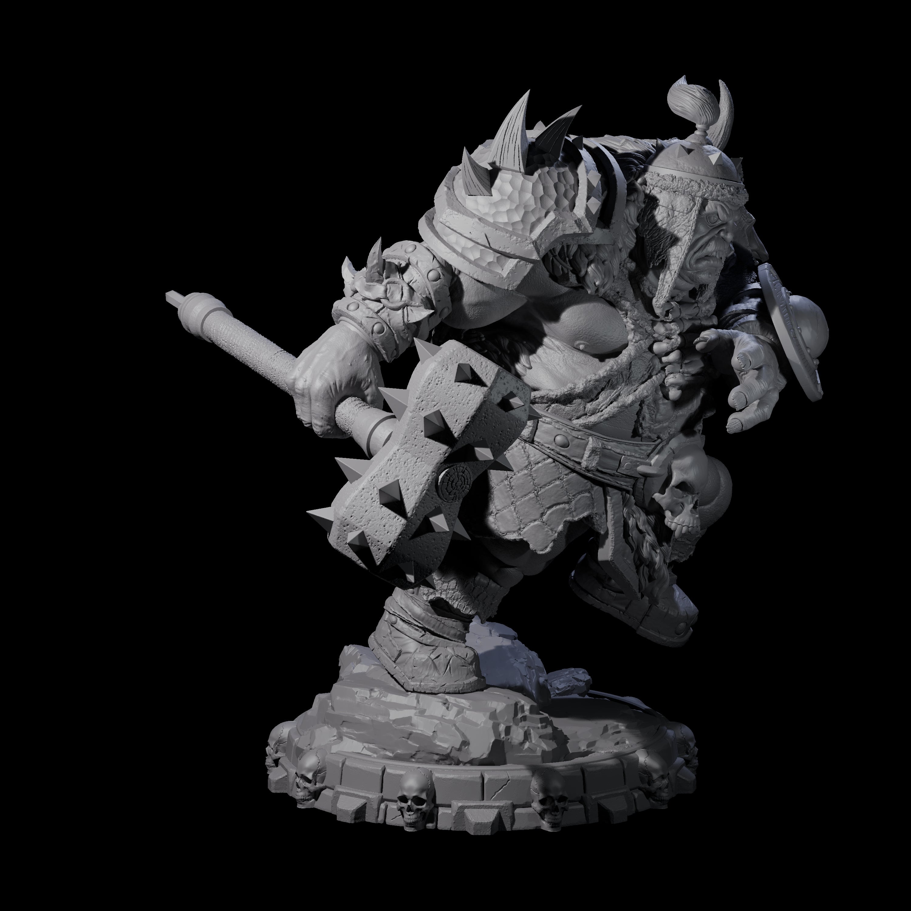 Savage Skullmarch Ogre L Miniature for Dungeons and Dragons, Pathfinder or other TTRPGs