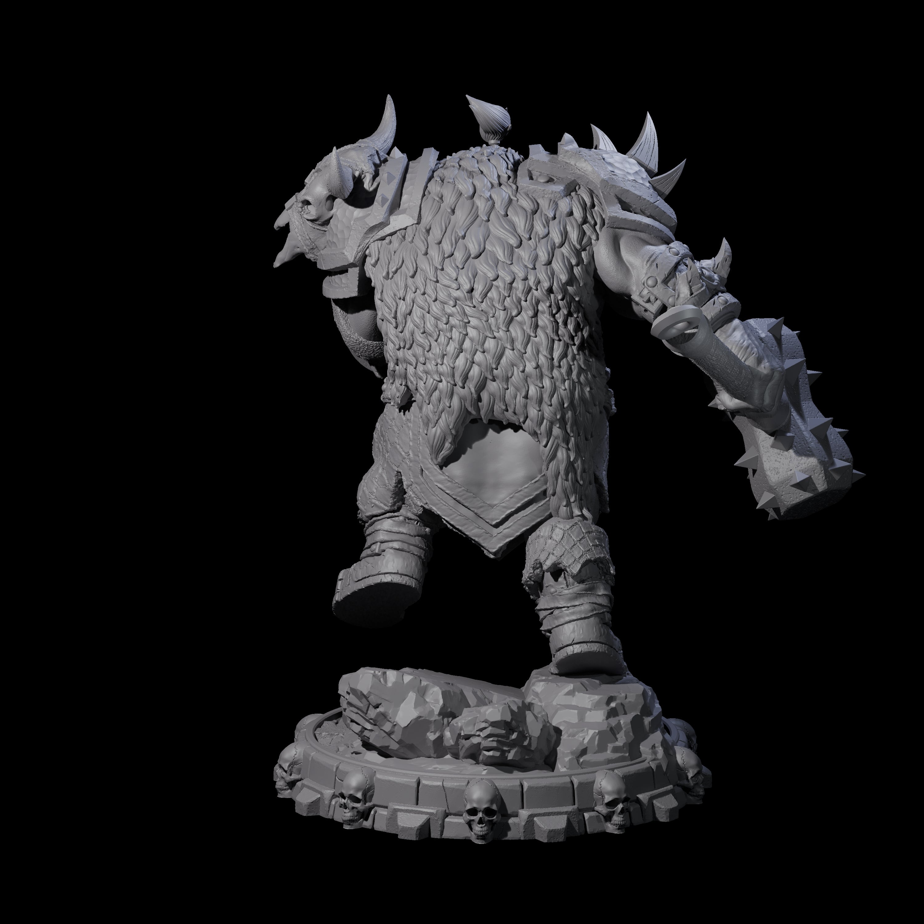 Savage Skullmarch Ogre L Miniature for Dungeons and Dragons, Pathfinder or other TTRPGs
