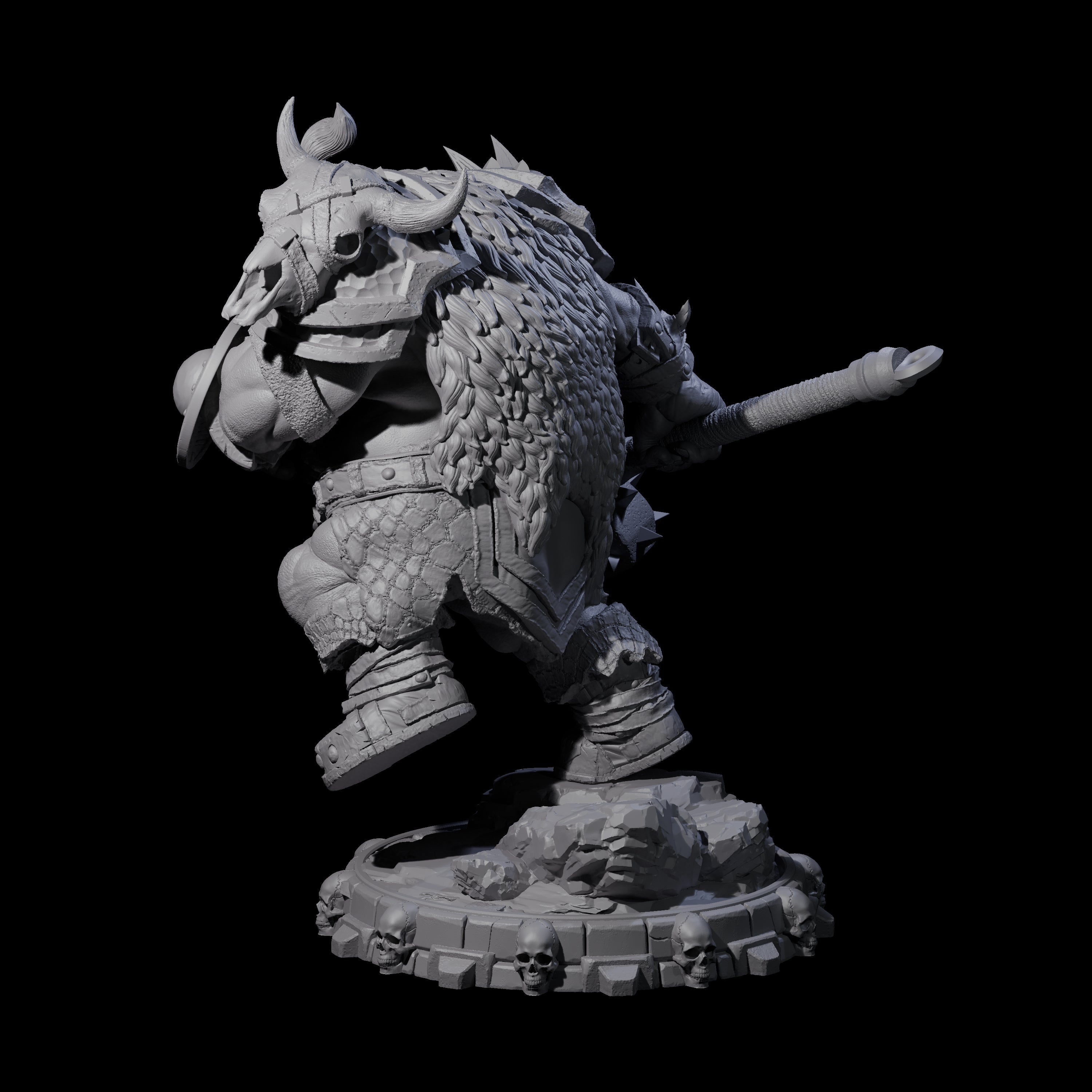 Savage Skullmarch Ogre L Miniature for Dungeons and Dragons, Pathfinder or other TTRPGs