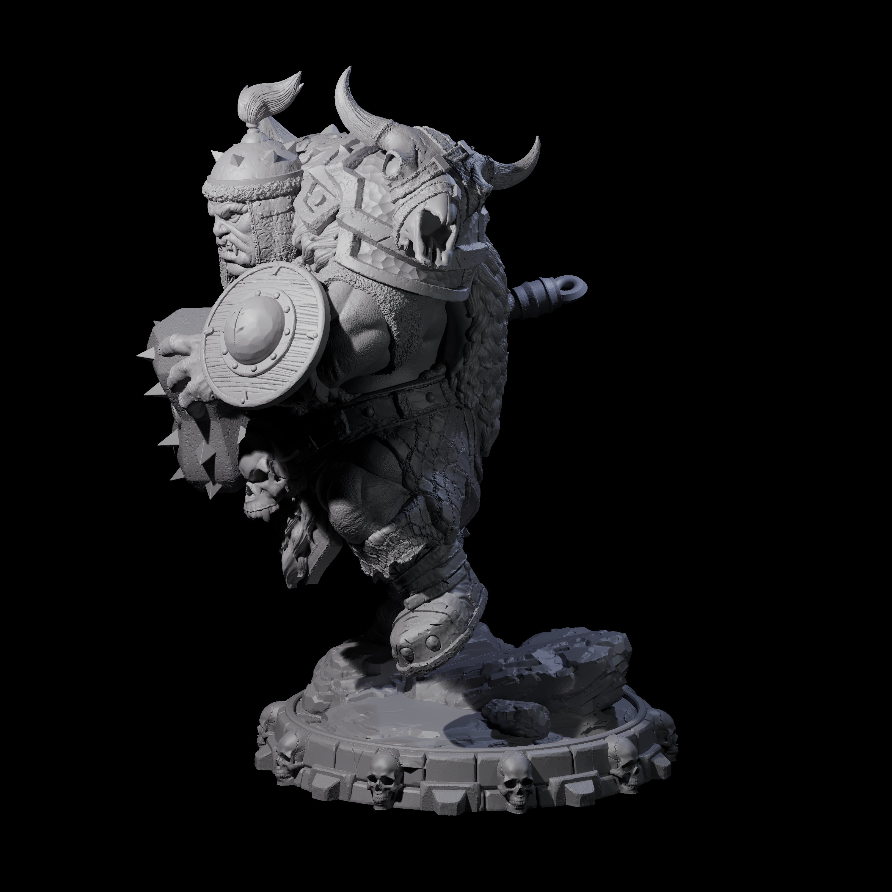 Savage Skullmarch Ogre L Miniature for Dungeons and Dragons, Pathfinder or other TTRPGs