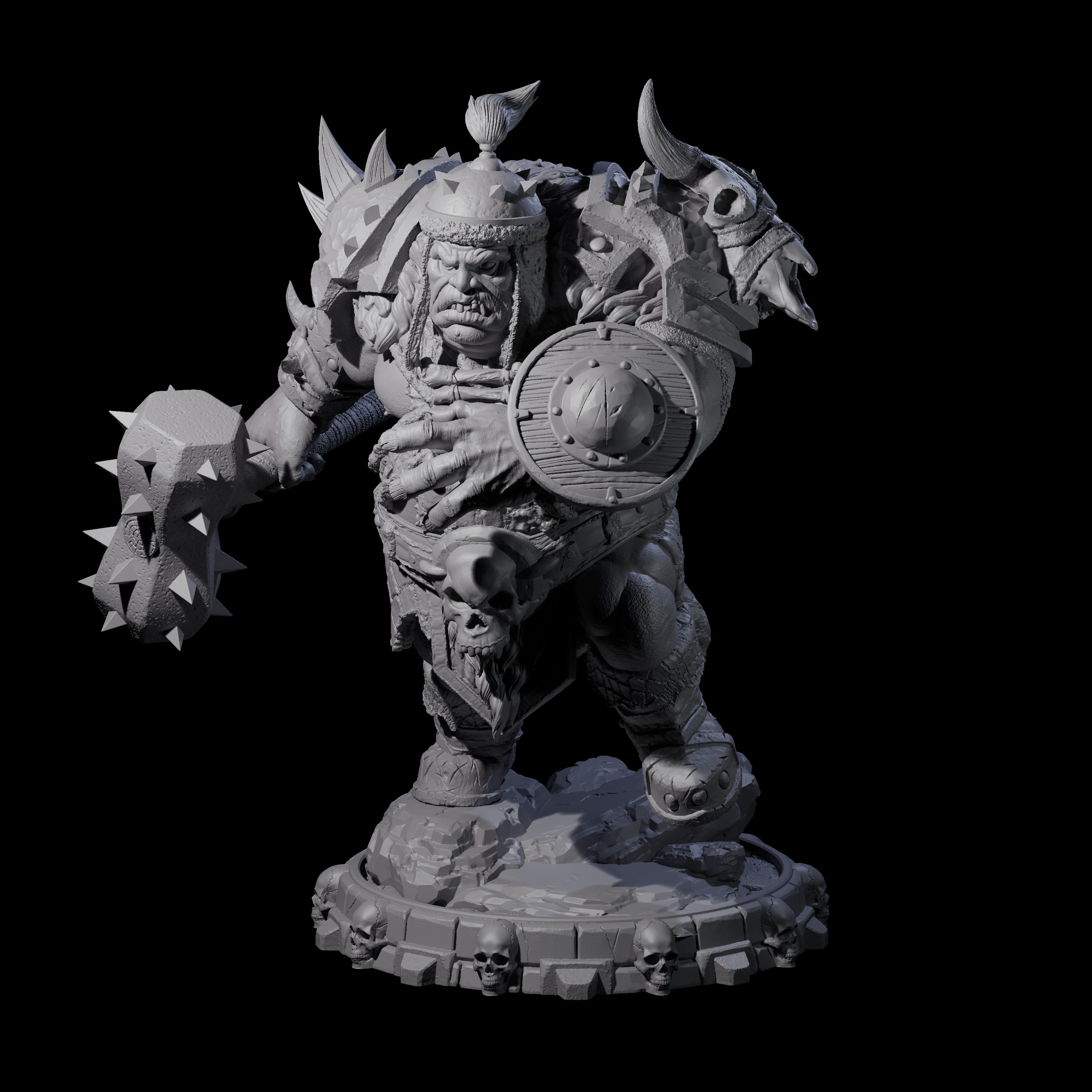 Savage Skullmarch Ogre L Miniature for Dungeons and Dragons, Pathfinder or other TTRPGs