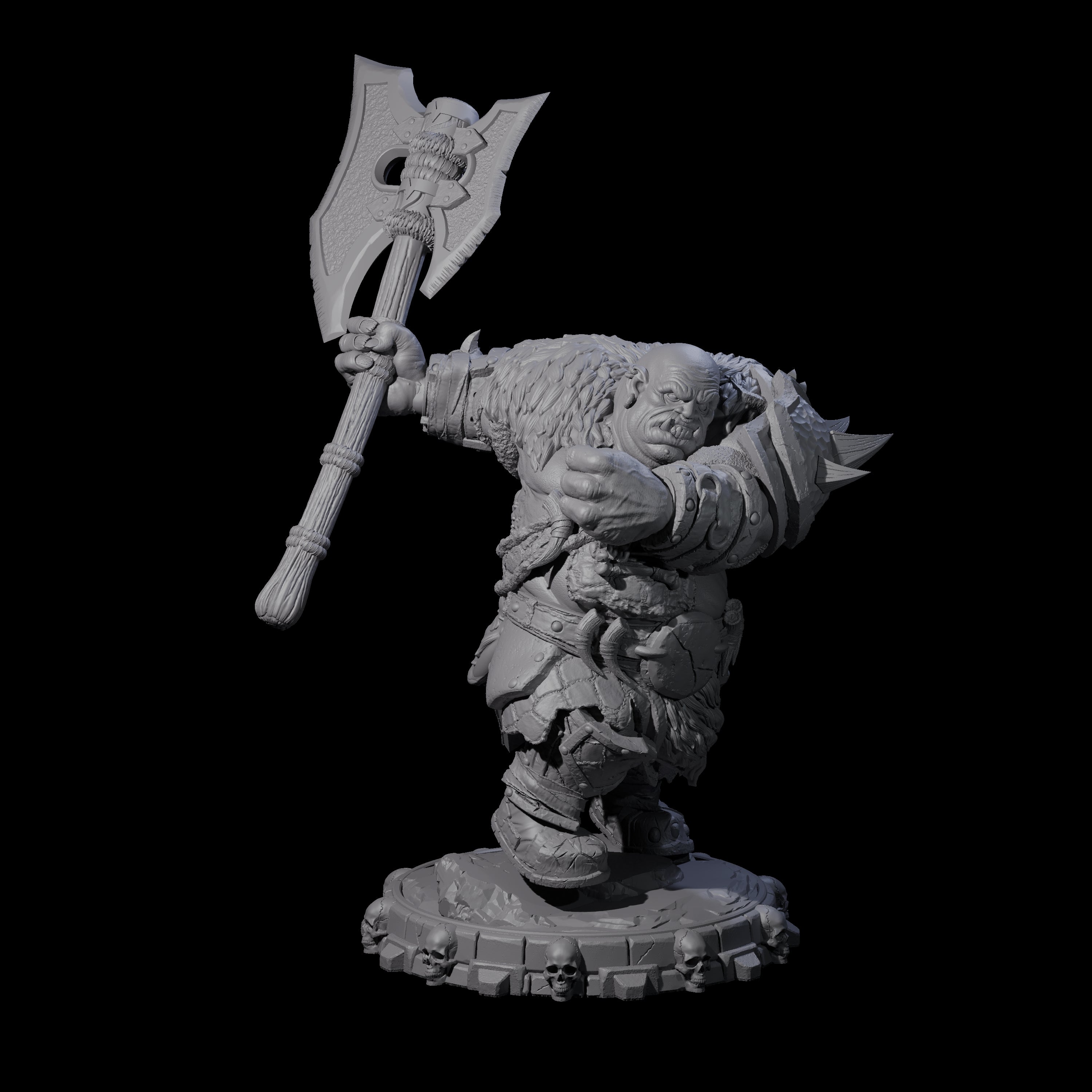 Savage Skullmarch Ogre M Miniature for Dungeons and Dragons, Pathfinder or other TTRPGs
