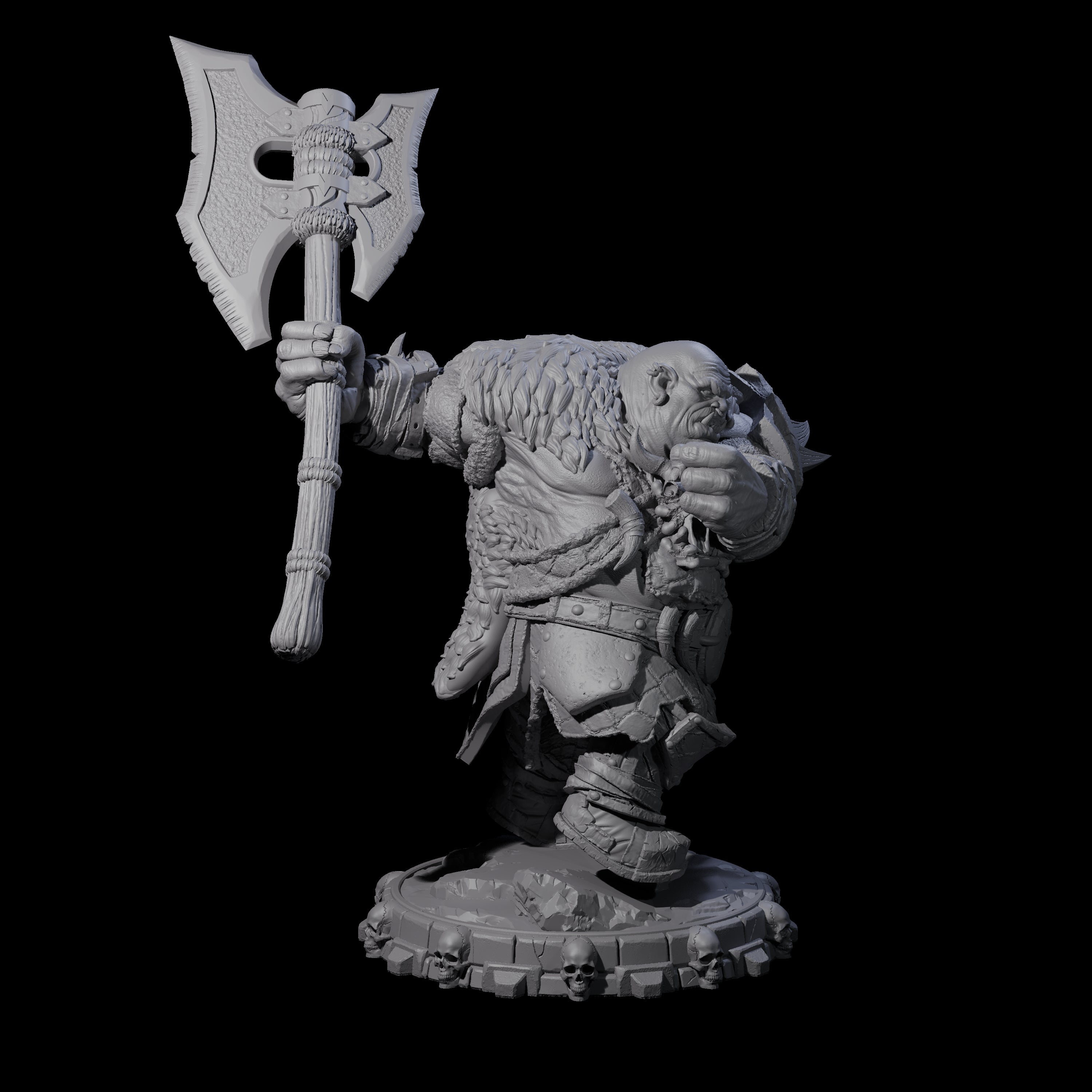 Savage Skullmarch Ogre M Miniature for Dungeons and Dragons, Pathfinder or other TTRPGs