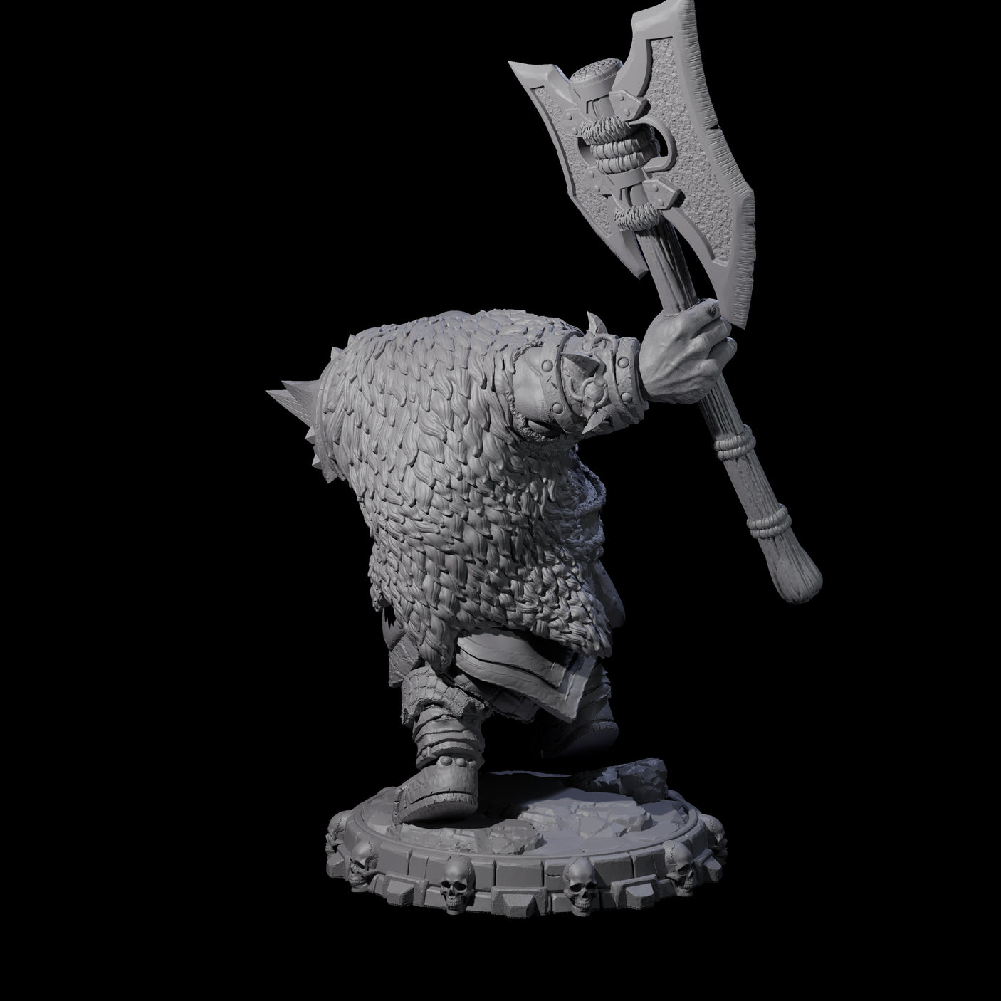 Savage Skullmarch Ogre M Miniature for Dungeons and Dragons, Pathfinder or other TTRPGs