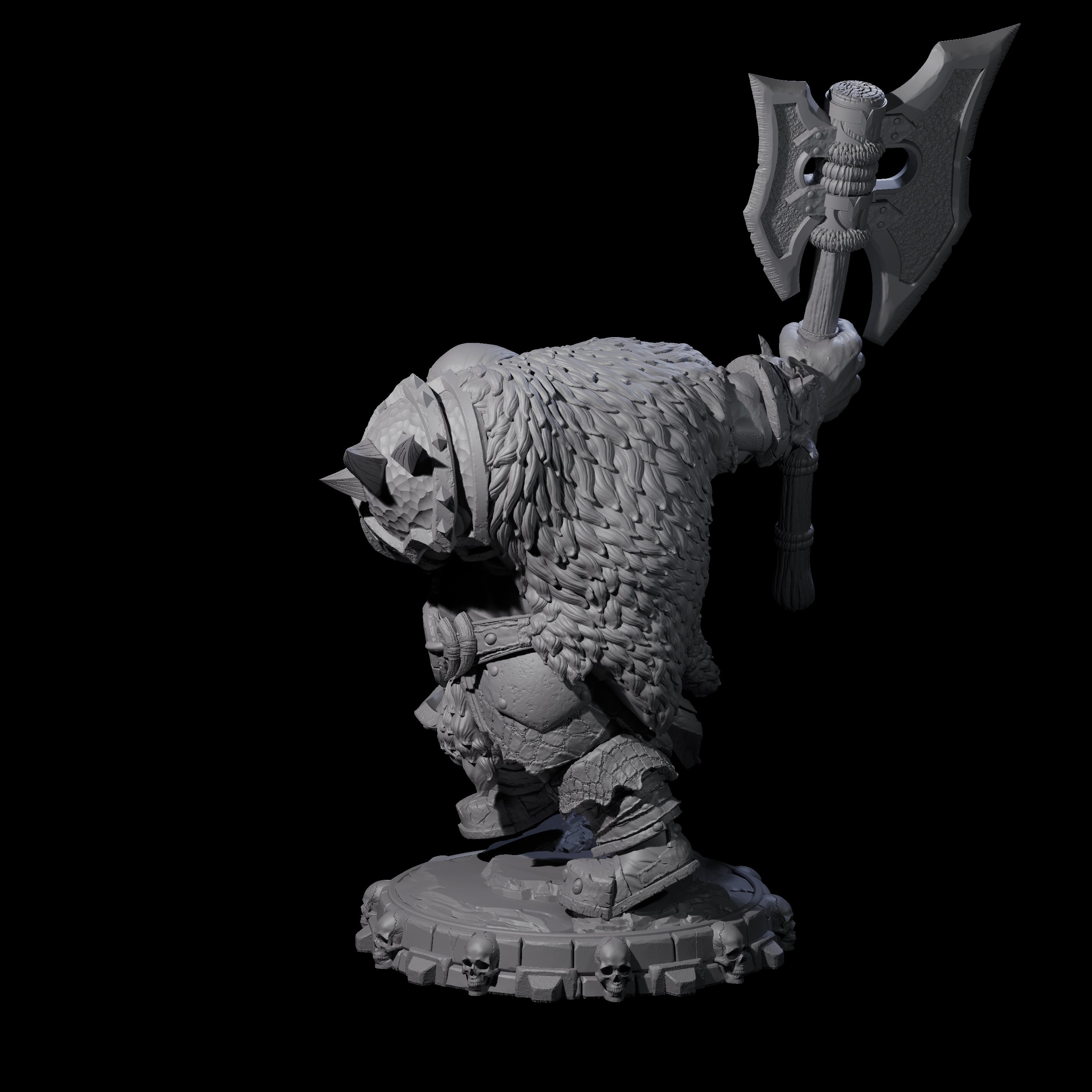 Savage Skullmarch Ogre M Miniature for Dungeons and Dragons, Pathfinder or other TTRPGs