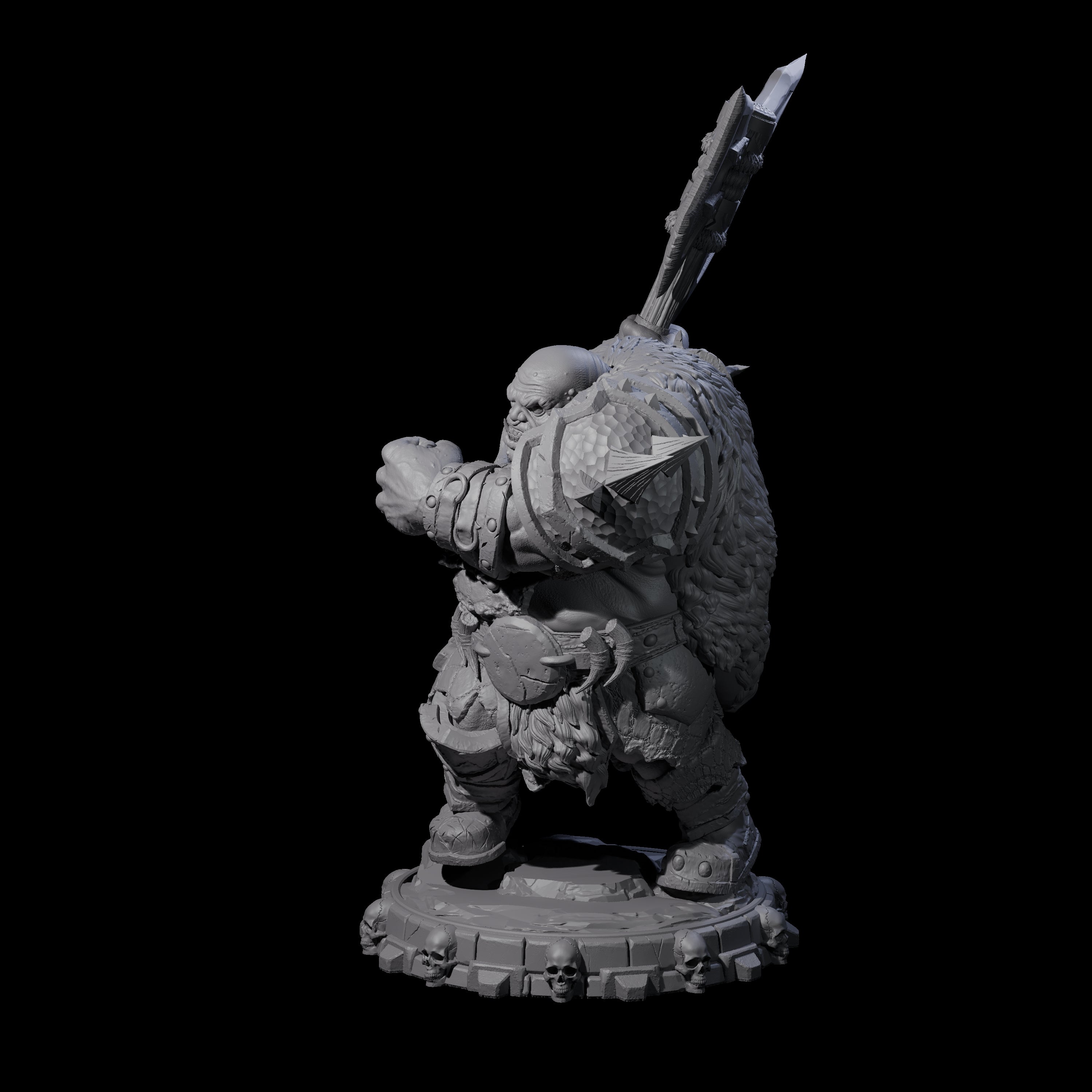 Savage Skullmarch Ogre M Miniature for Dungeons and Dragons, Pathfinder or other TTRPGs