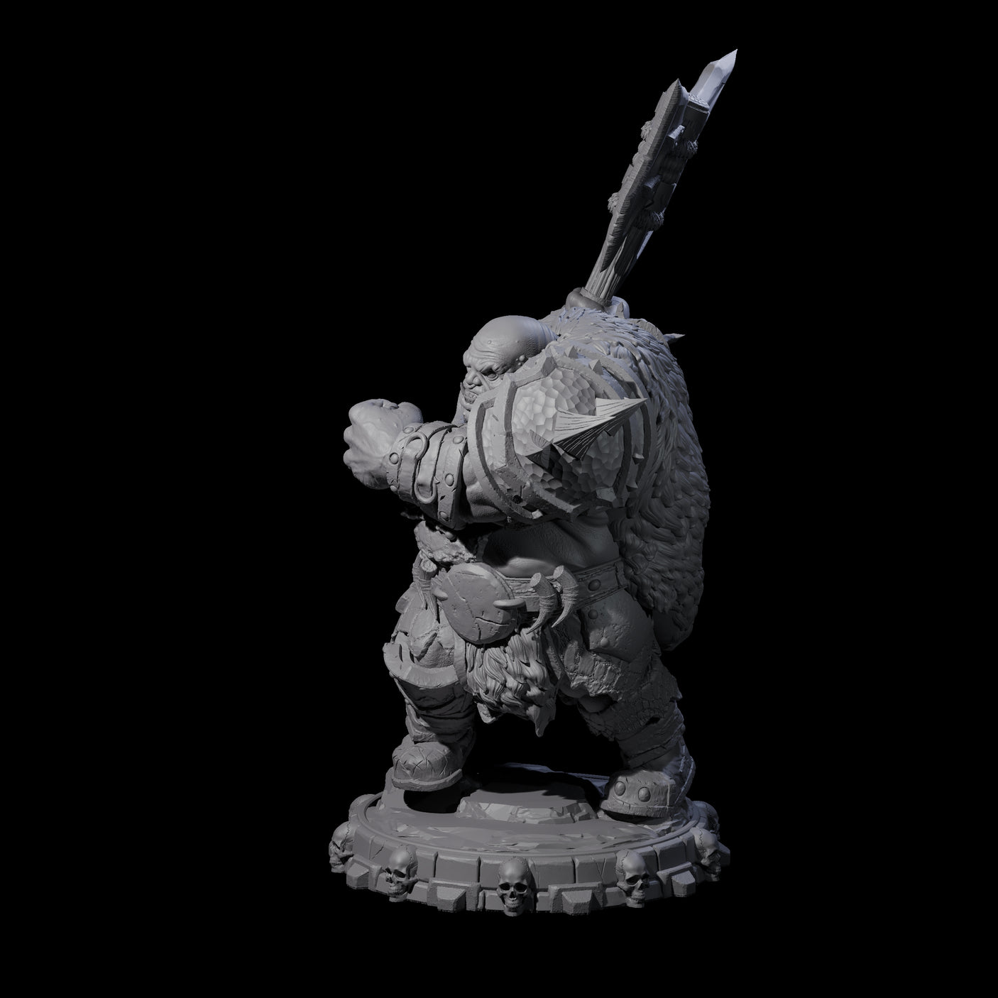 Savage Skullmarch Ogre M Miniature for Dungeons and Dragons, Pathfinder or other TTRPGs