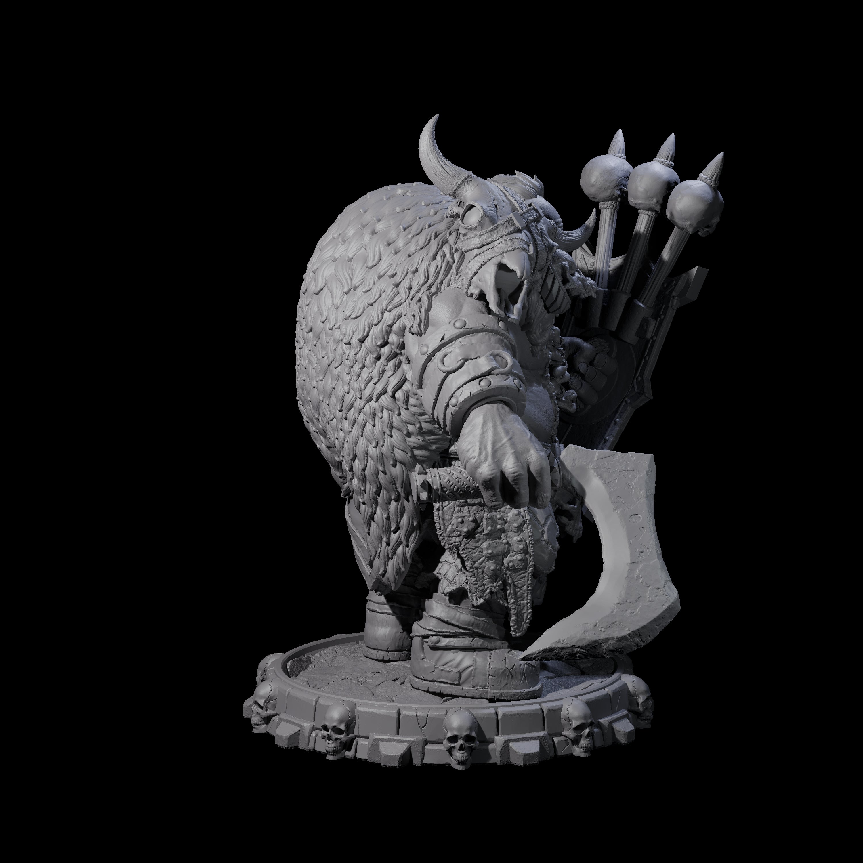 Savage Skullmarch Ogre N Miniature for Dungeons and Dragons, Pathfinder or other TTRPGs