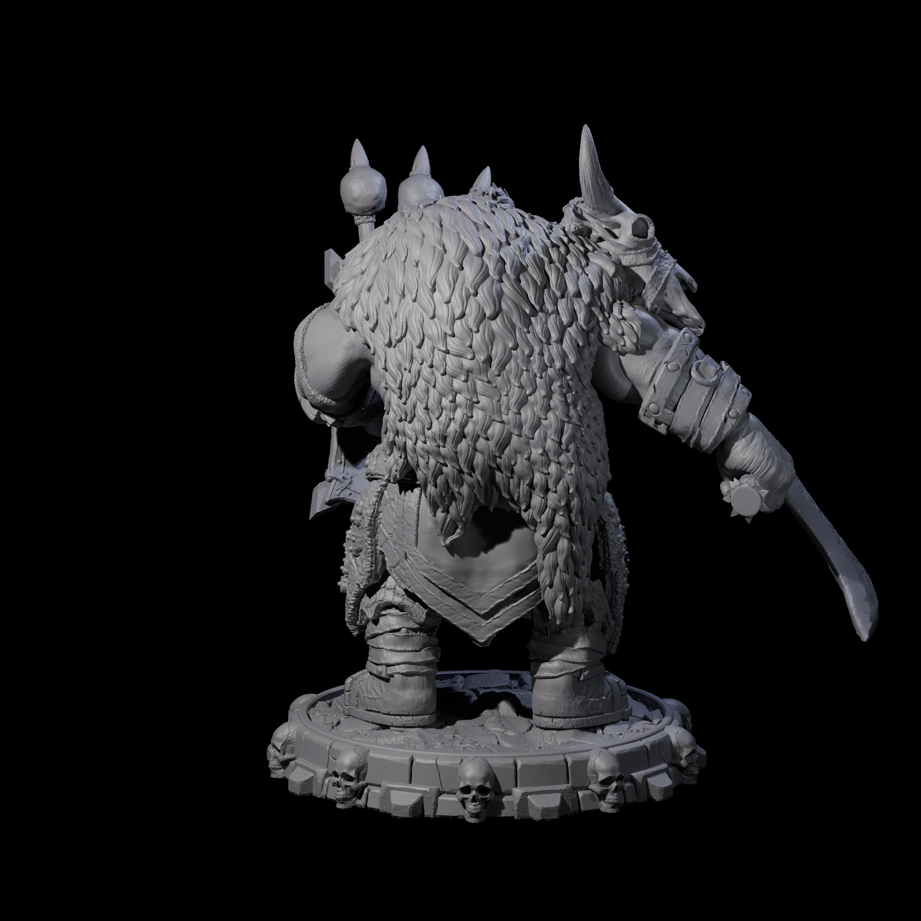 Savage Skullmarch Ogre N Miniature for Dungeons and Dragons, Pathfinder or other TTRPGs