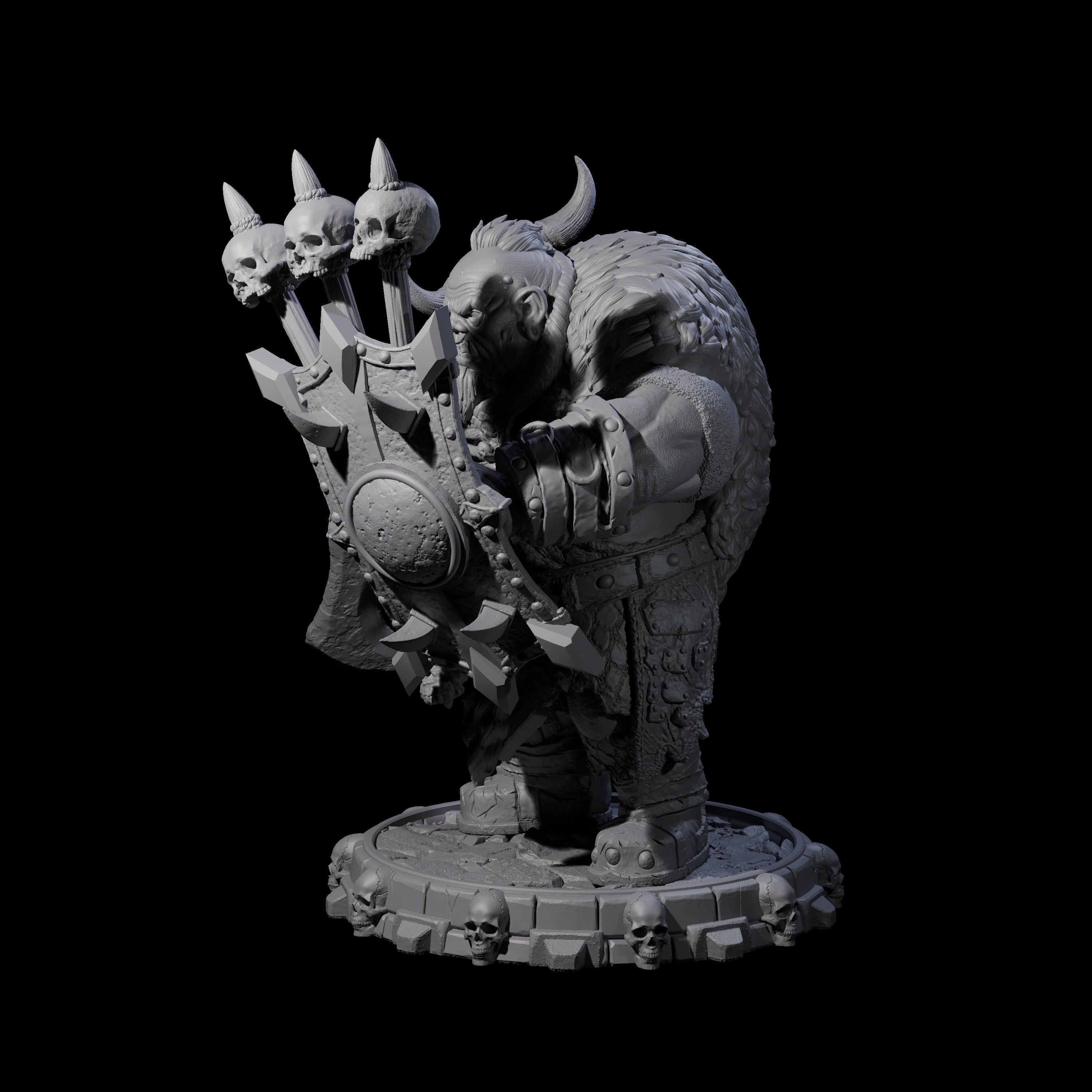 Savage Skullmarch Ogre N Miniature for Dungeons and Dragons, Pathfinder or other TTRPGs