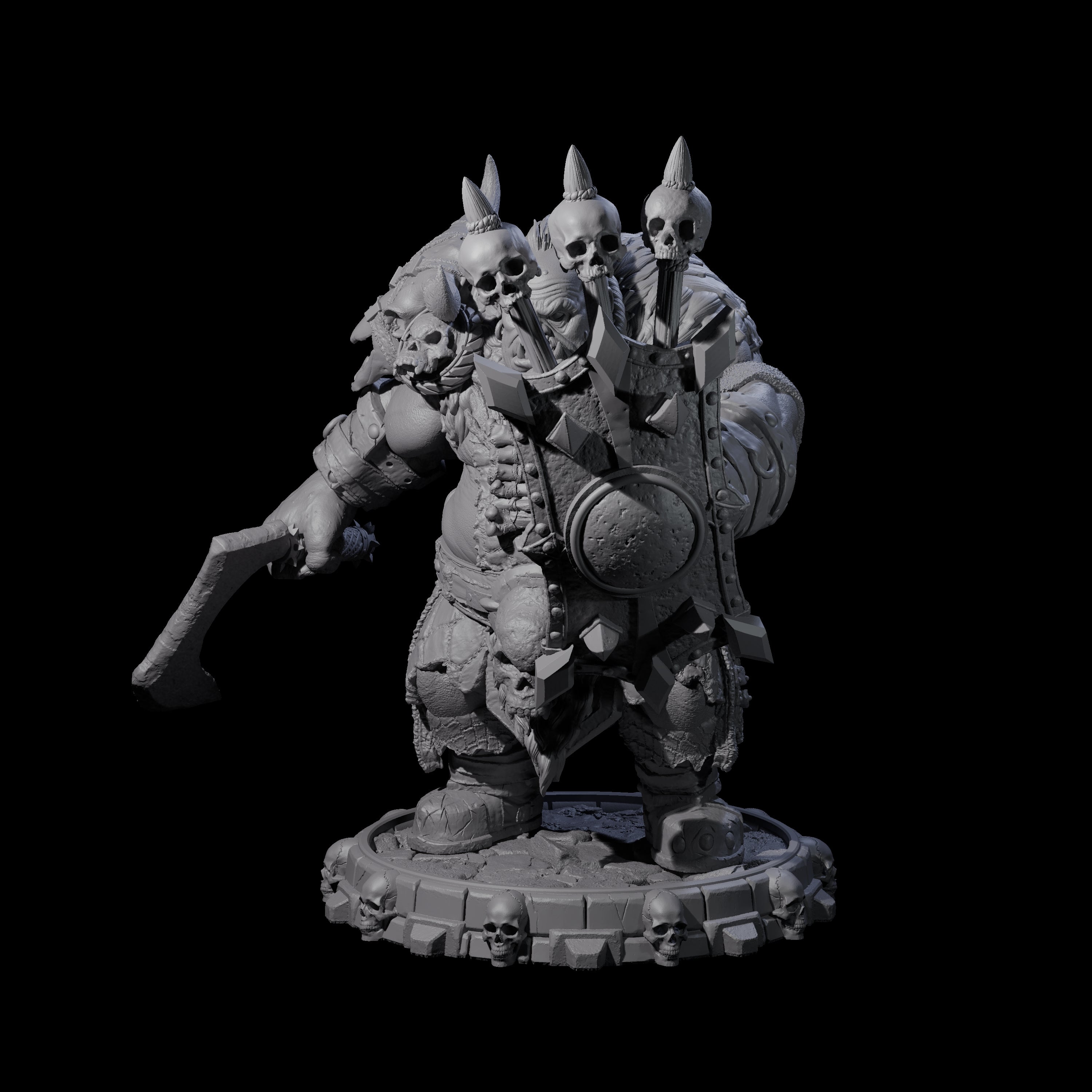 Savage Skullmarch Ogre N Miniature for Dungeons and Dragons, Pathfinder or other TTRPGs