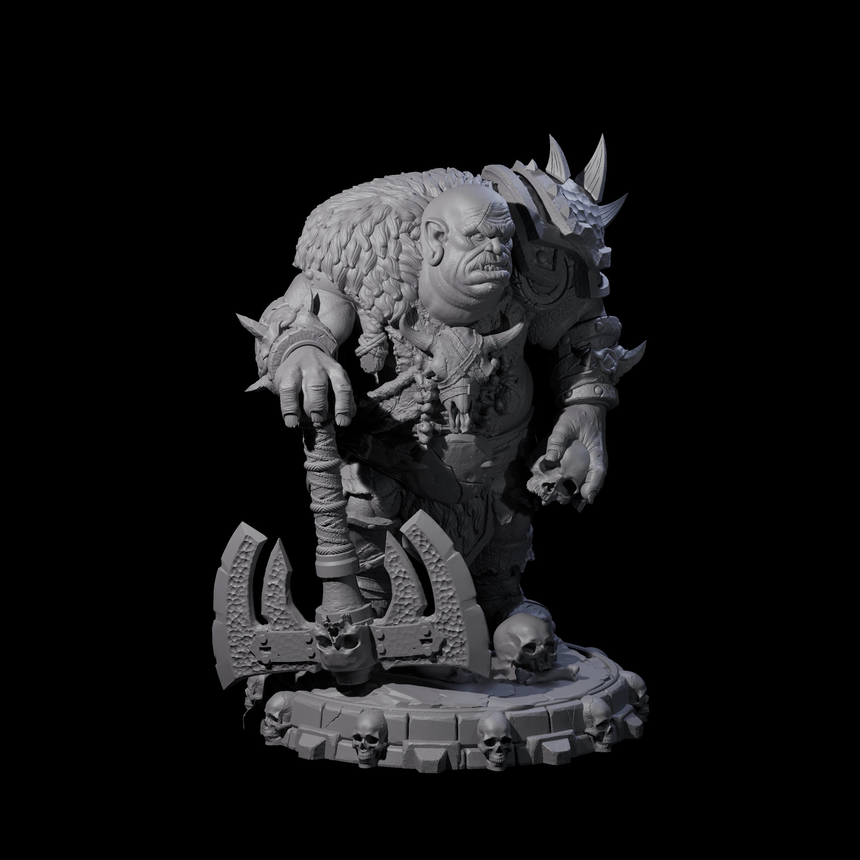 Savage Skullmarch Ogre O Miniature for Dungeons and Dragons, Pathfinder or other TTRPGs
