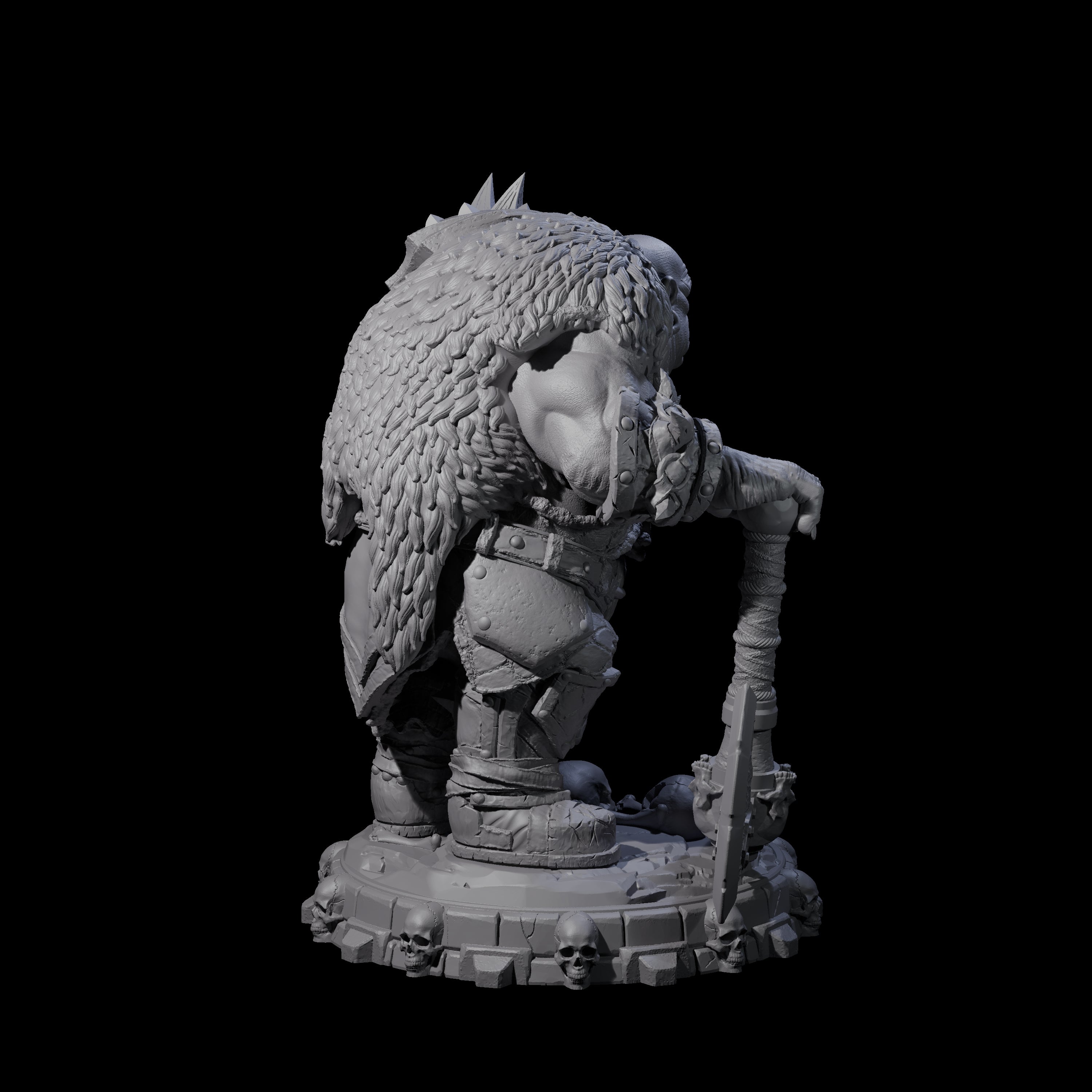 Savage Skullmarch Ogre O Miniature for Dungeons and Dragons, Pathfinder or other TTRPGs