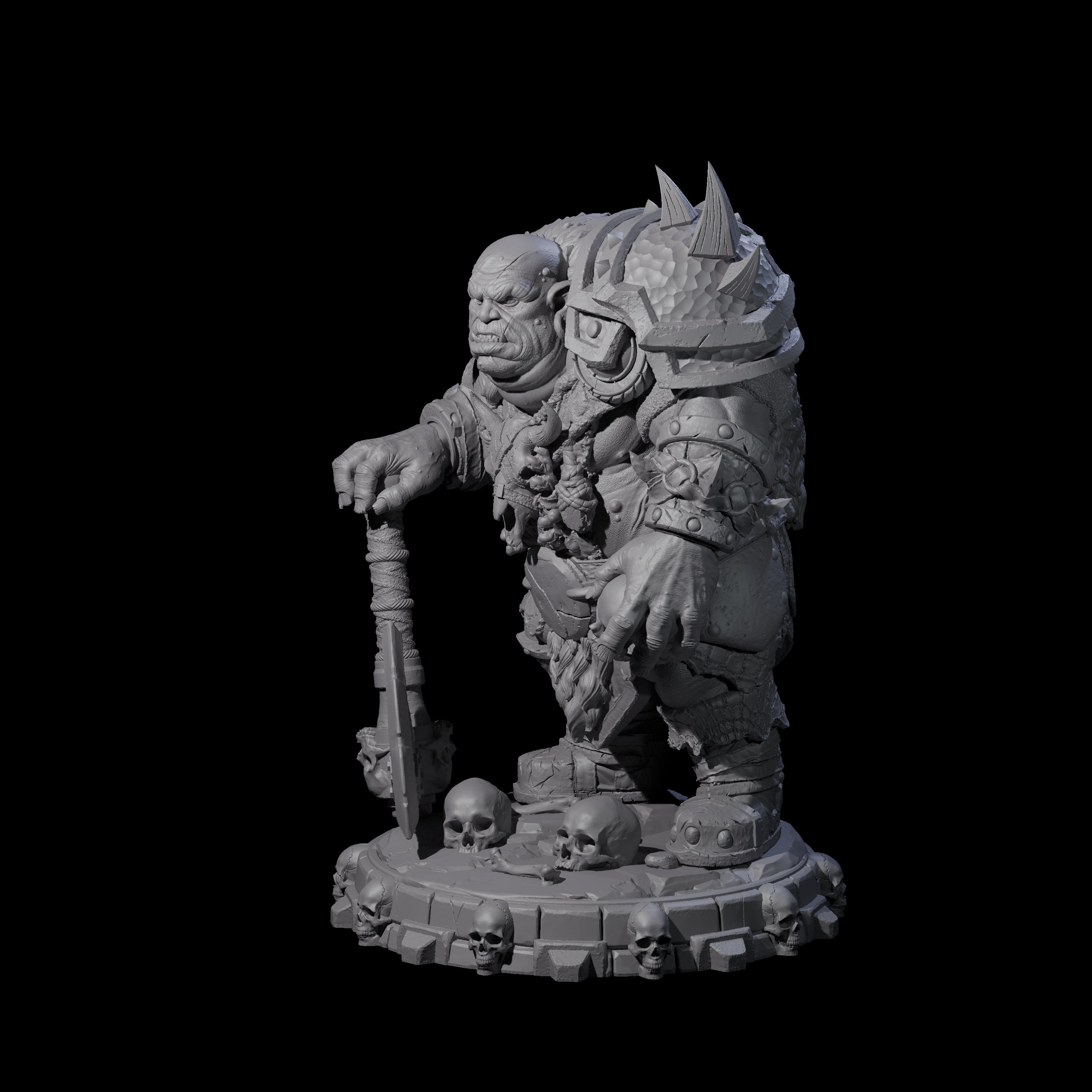 Savage Skullmarch Ogre O Miniature for Dungeons and Dragons, Pathfinder or other TTRPGs