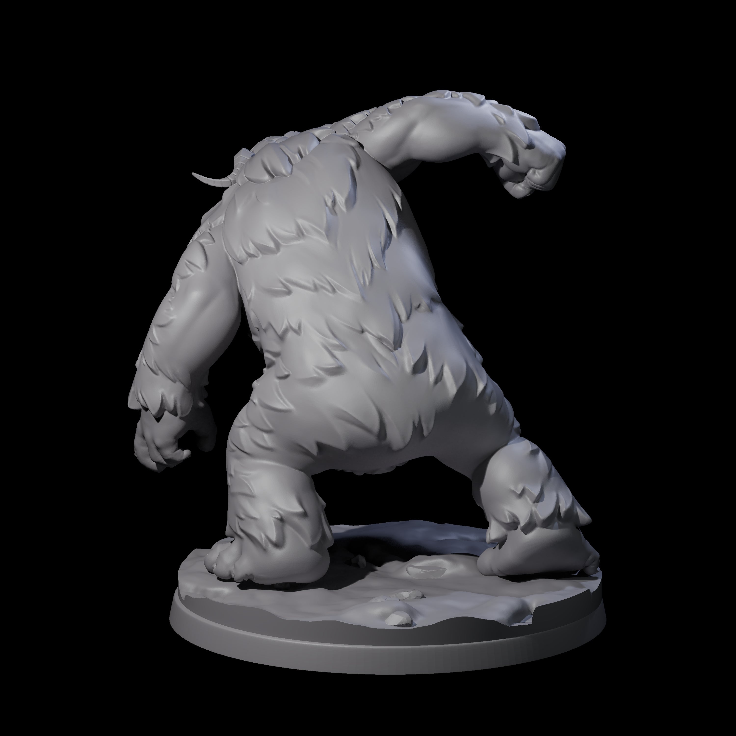Savage Yeti Beast Miniature for Dungeons and Dragons, Pathfinder or other TTRPGs