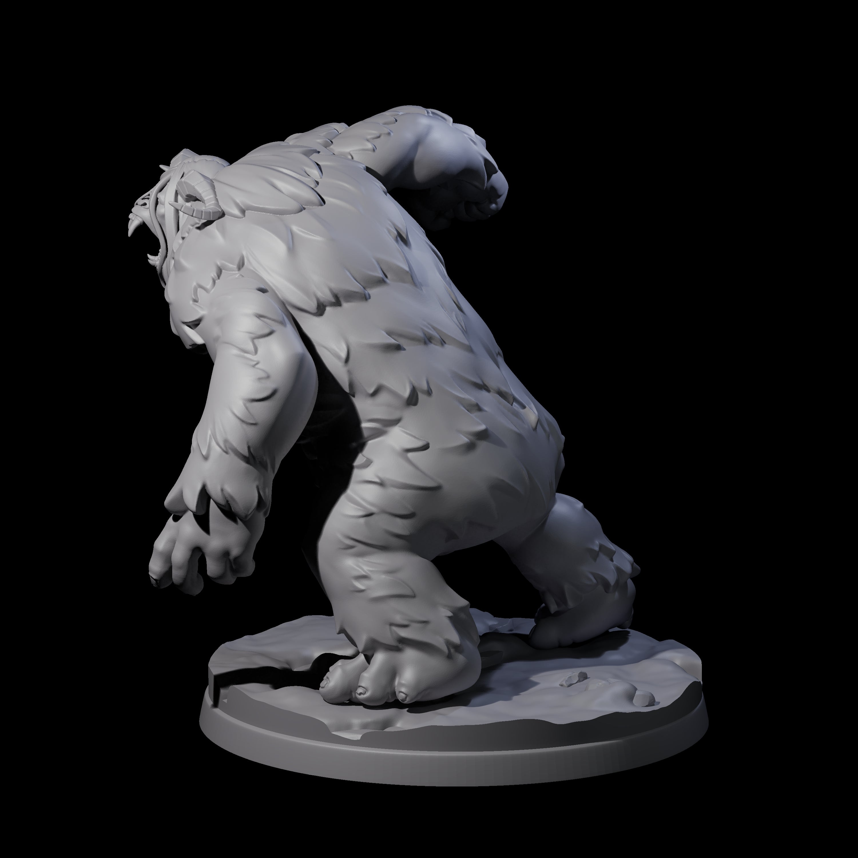 Savage Yeti Beast Miniature for Dungeons and Dragons, Pathfinder or other TTRPGs