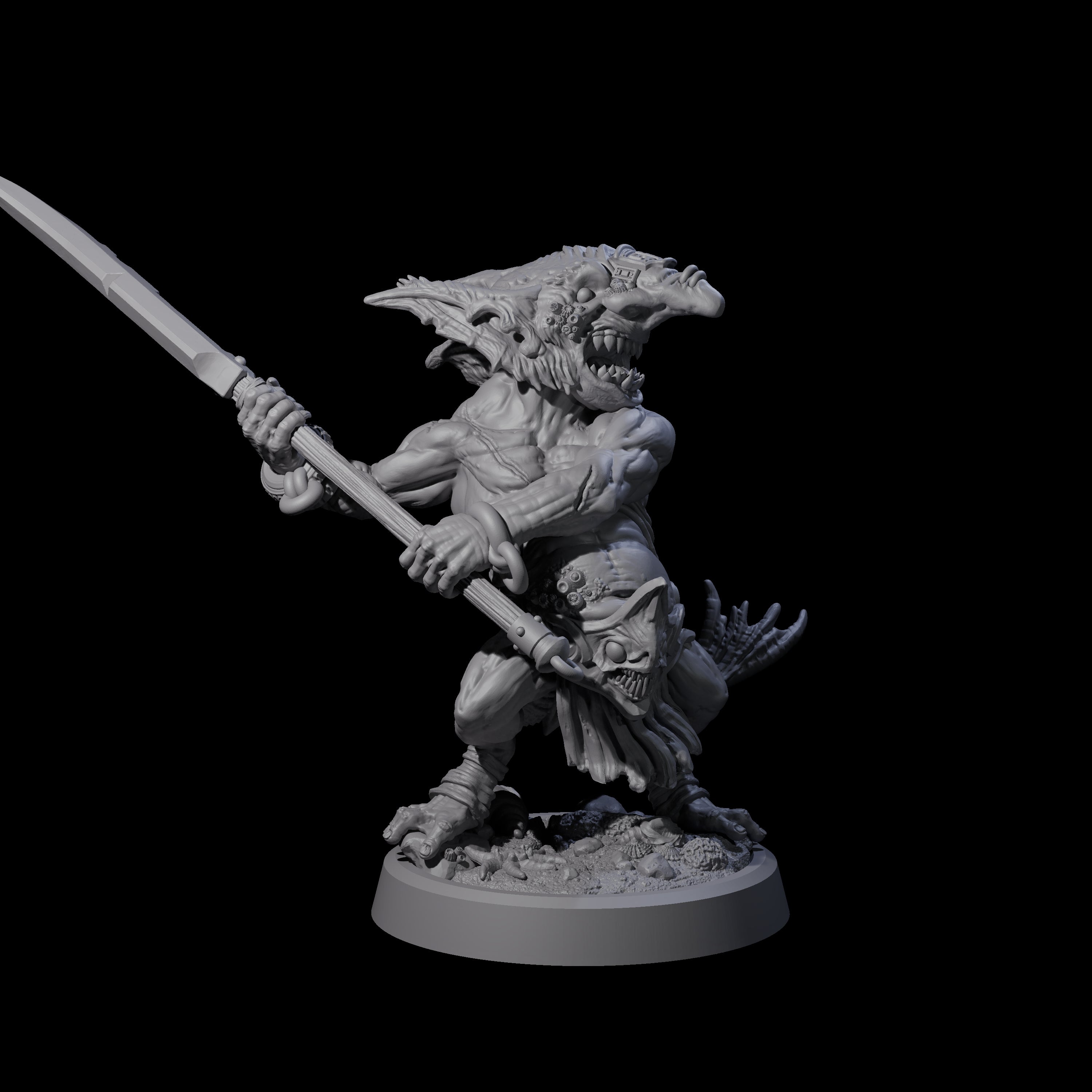 Scabby Brine Goblin A Miniature for Dungeons and Dragons, Pathfinder or other TTRPGs