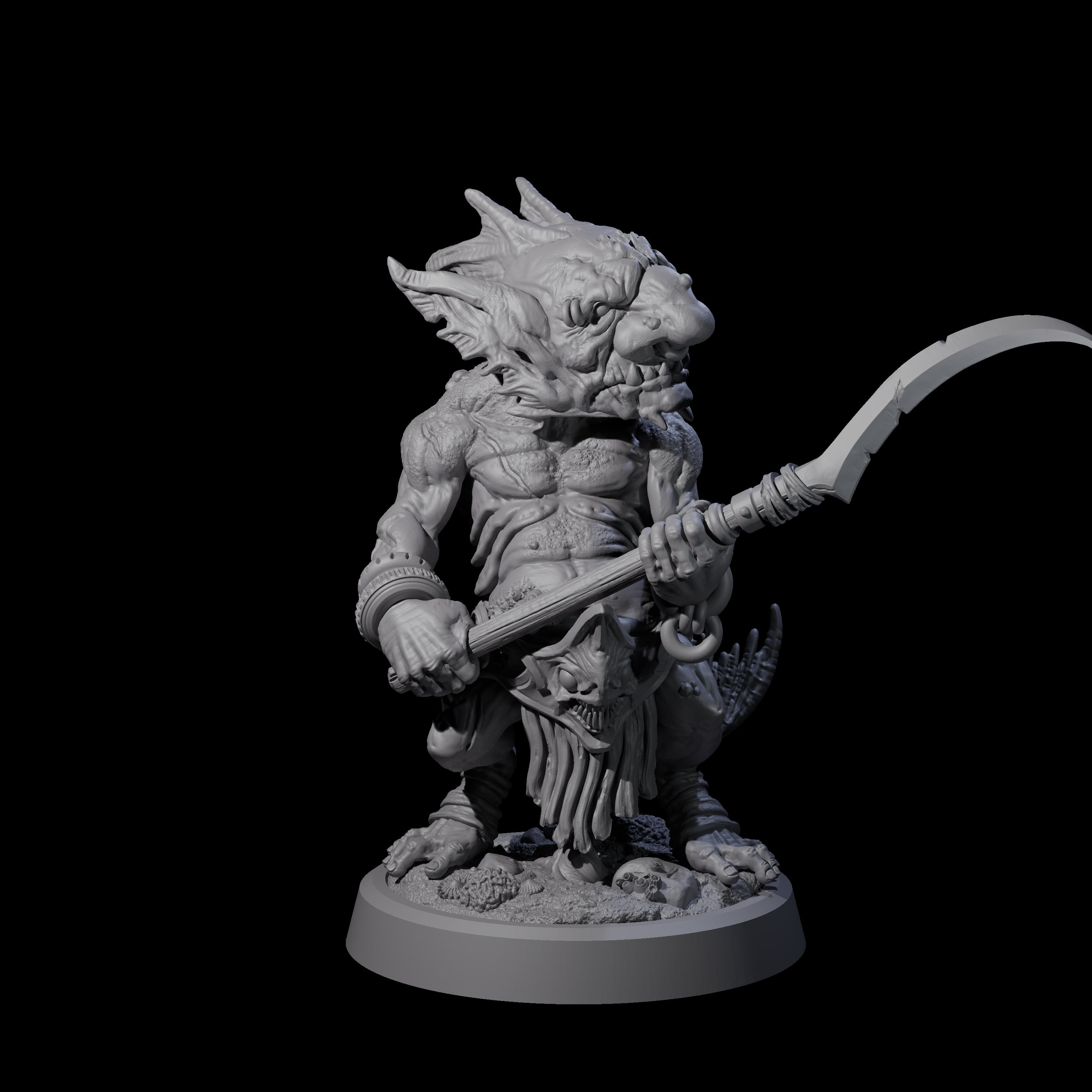 Scabby Brine Goblin B Miniature for Dungeons and Dragons, Pathfinder or other TTRPGs