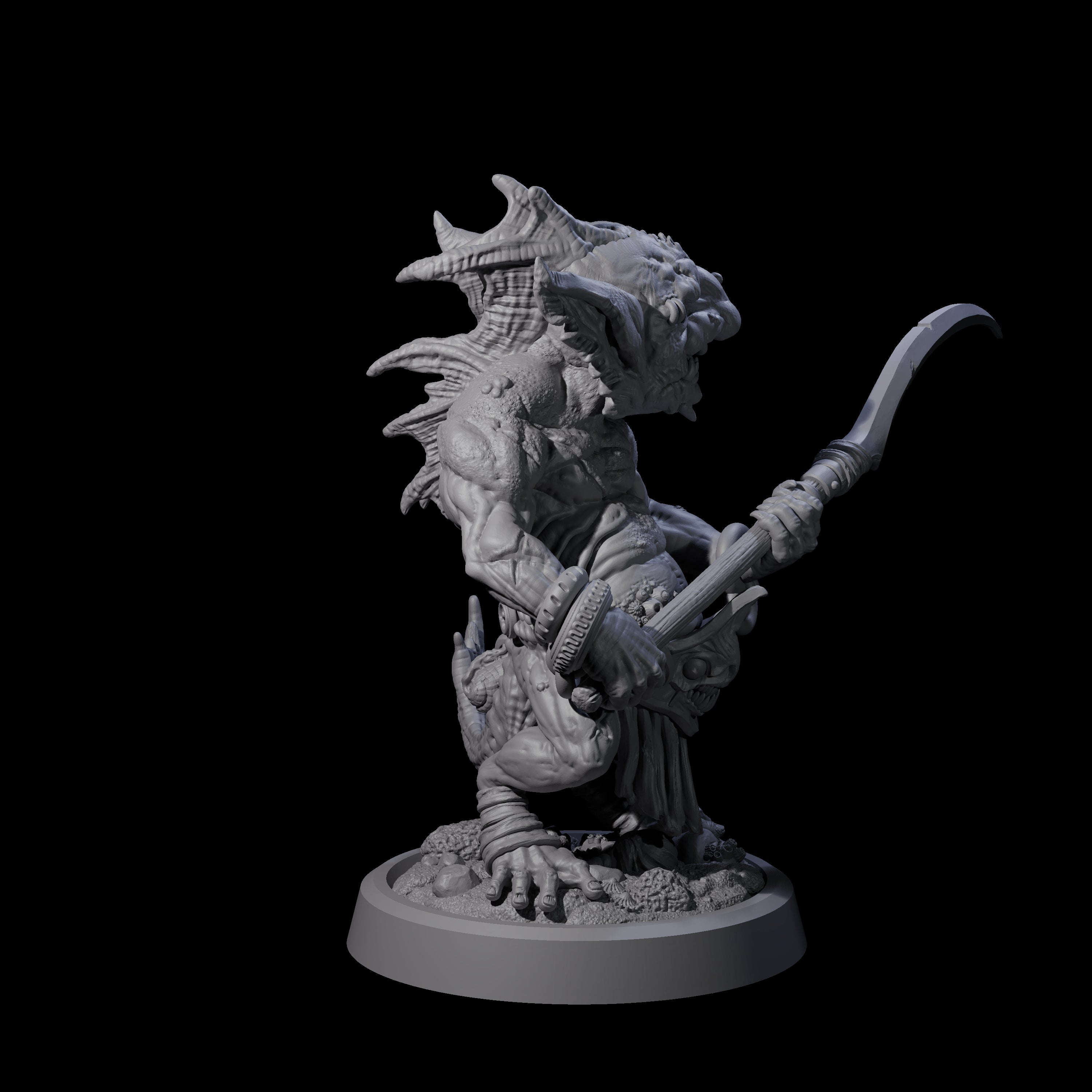 Scabby Brine Goblin B Miniature for Dungeons and Dragons, Pathfinder or other TTRPGs