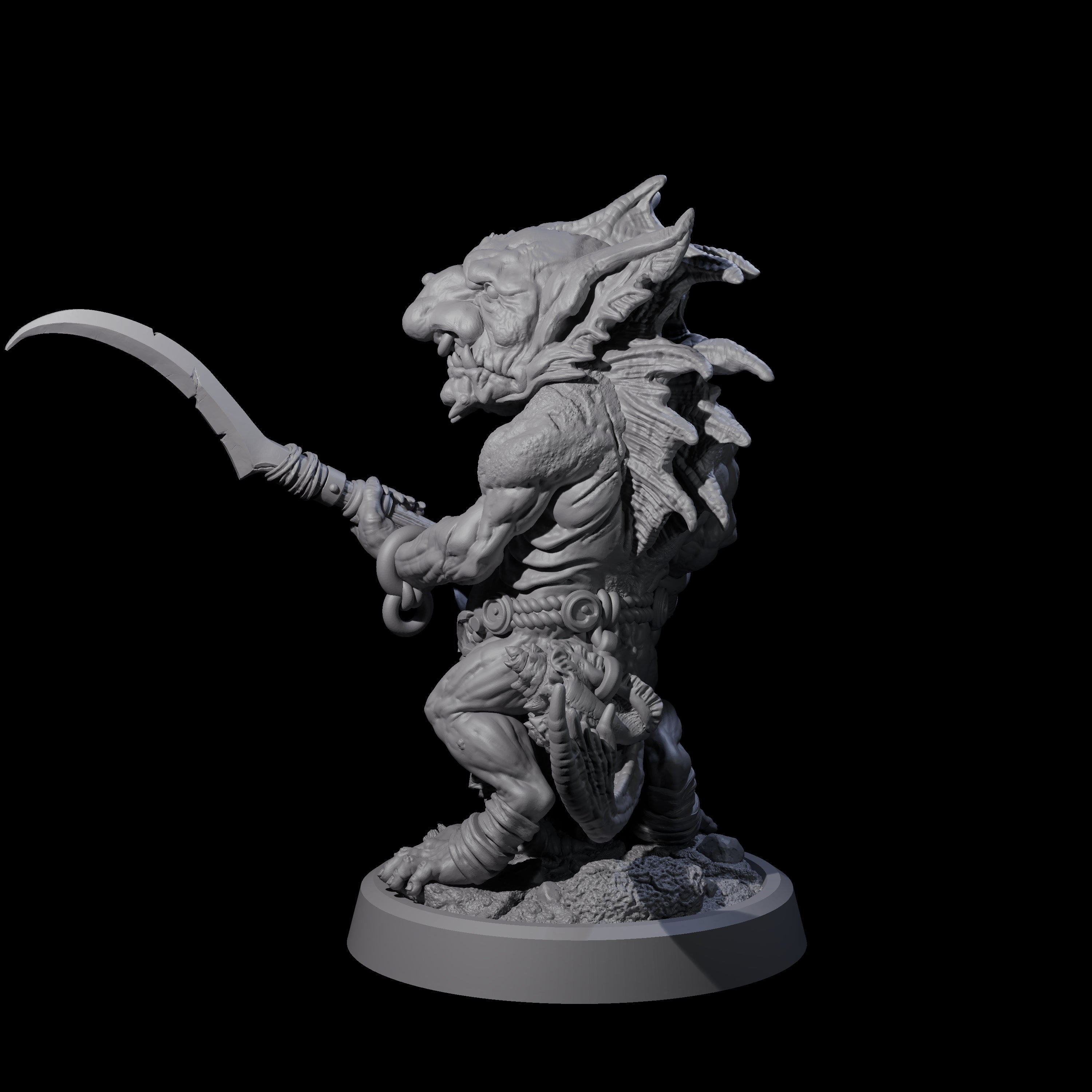 Scabby Brine Goblin B Miniature for Dungeons and Dragons, Pathfinder or other TTRPGs