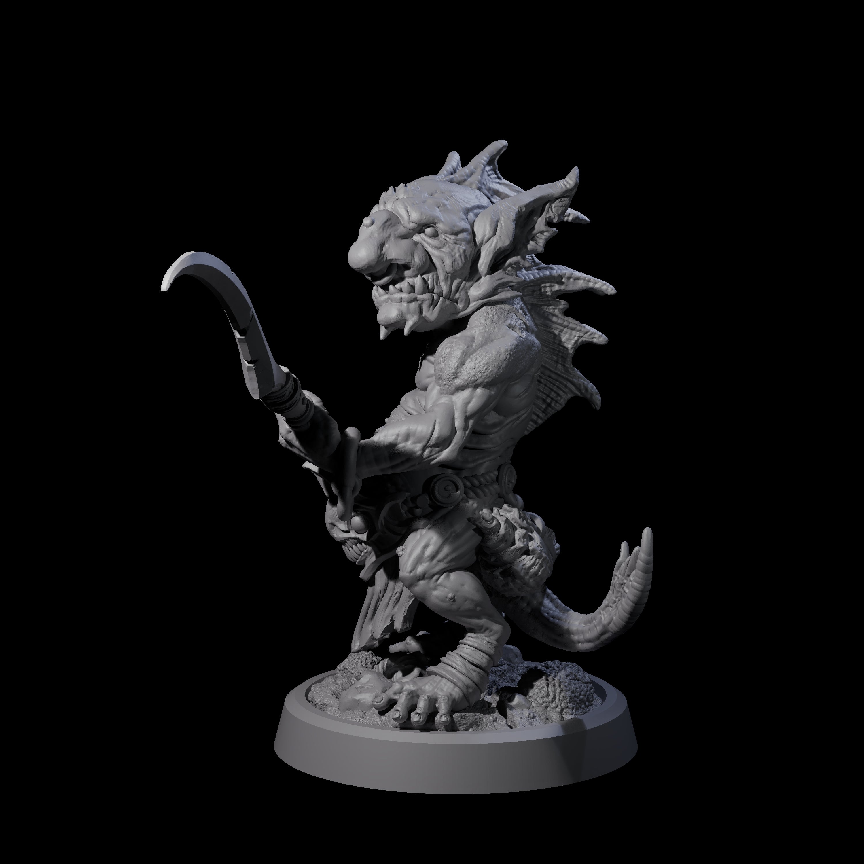 Scabby Brine Goblin B Miniature for Dungeons and Dragons, Pathfinder or other TTRPGs