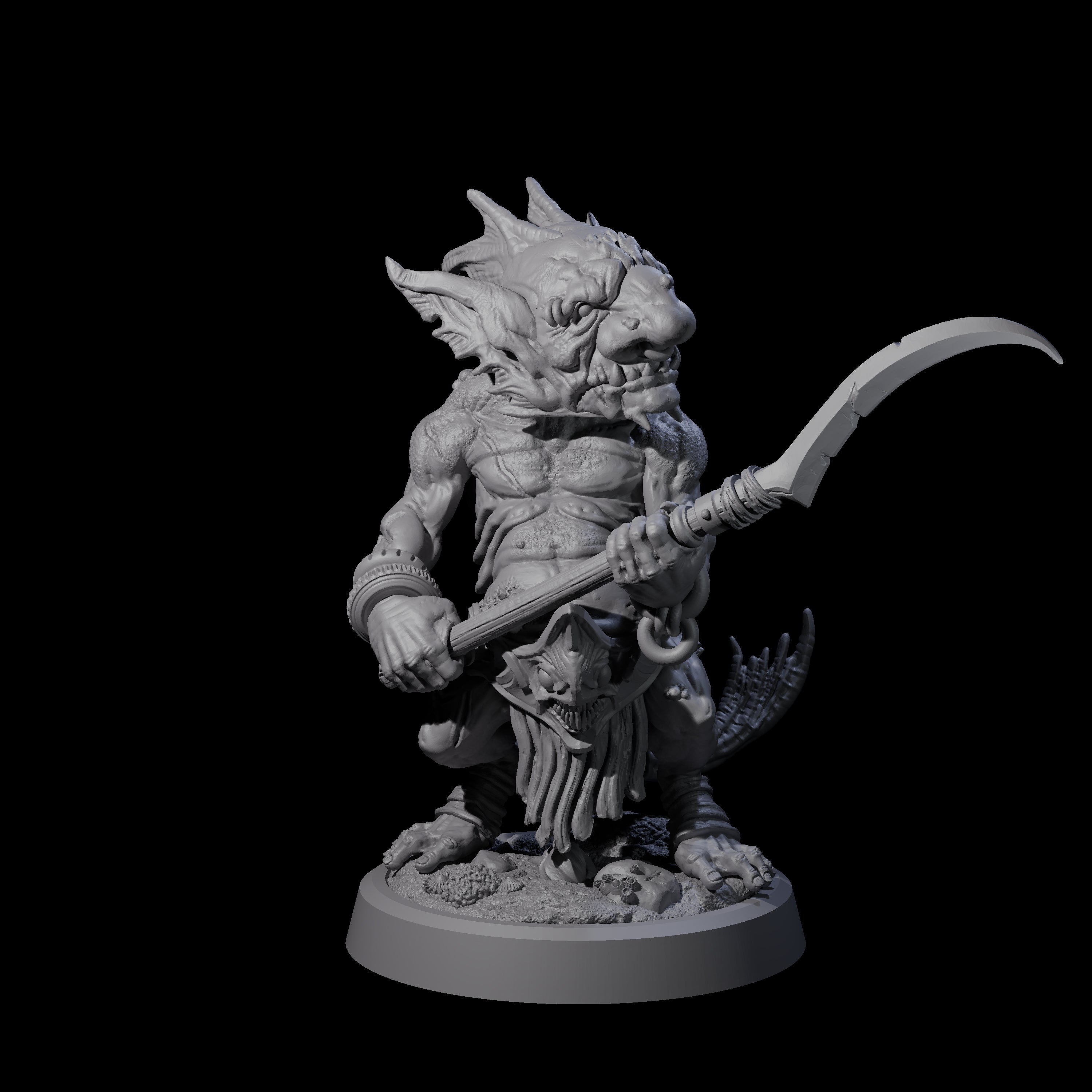 Scabby Brine Goblin B Miniature for Dungeons and Dragons, Pathfinder or other TTRPGs
