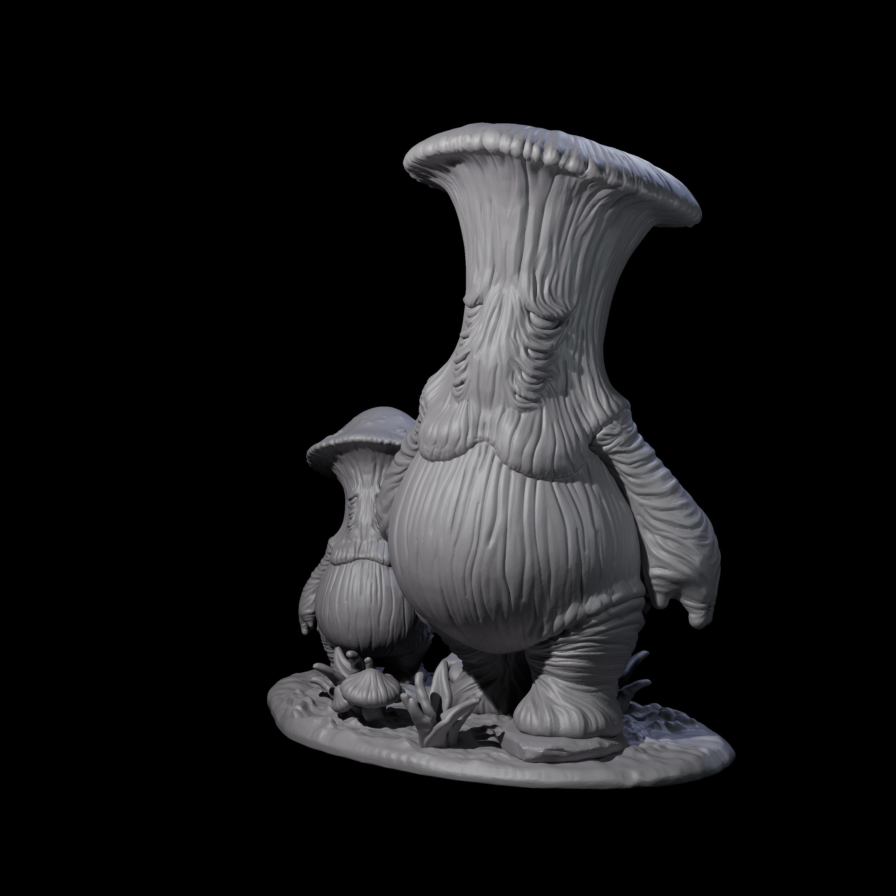 Scared Myconid Family Miniature for Dungeons and Dragons, Pathfinder or other TTRPGs