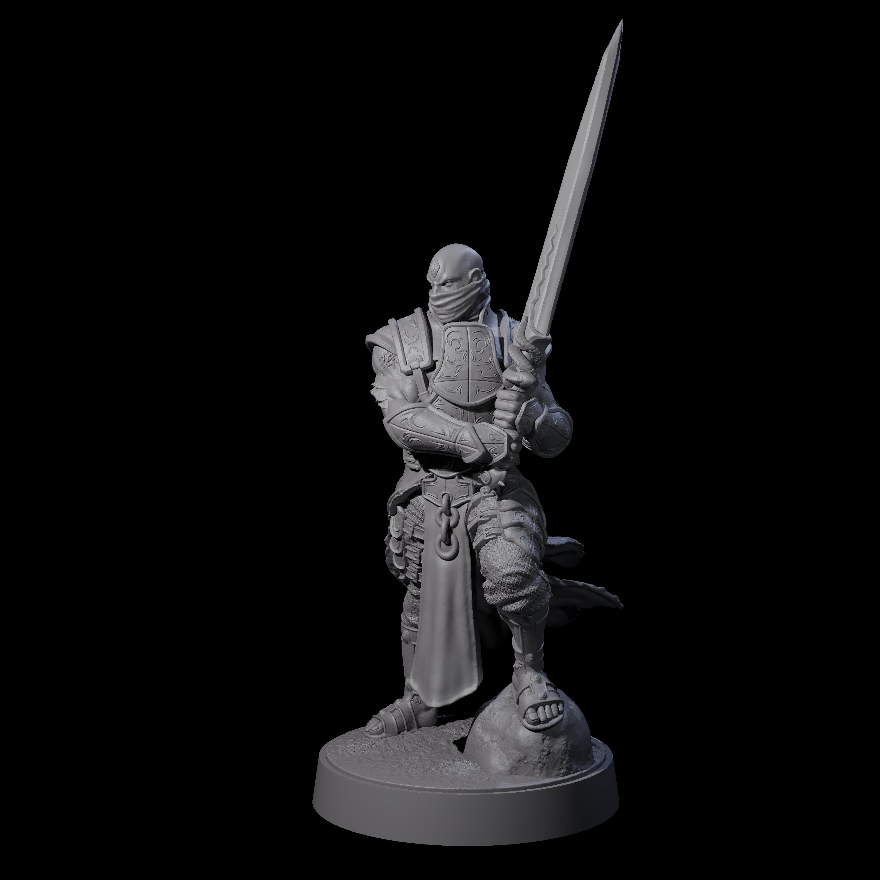 Scarred Barbarian Champion Miniature for Dungeons and Dragons, Pathfinder or other TTRPGs