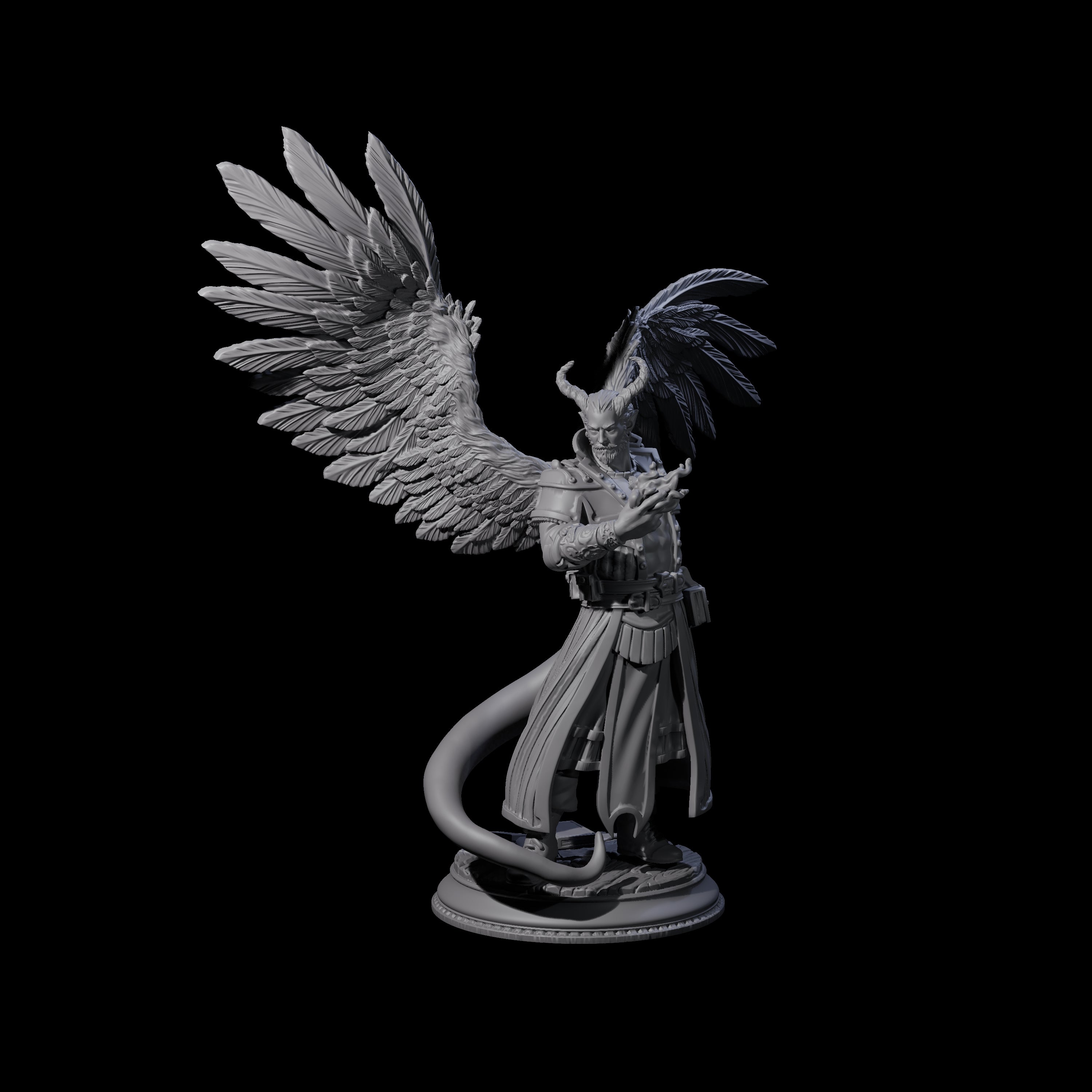 Scheming Contract Devil Miniature for Dungeons and Dragons, Pathfinder or other TTRPGs