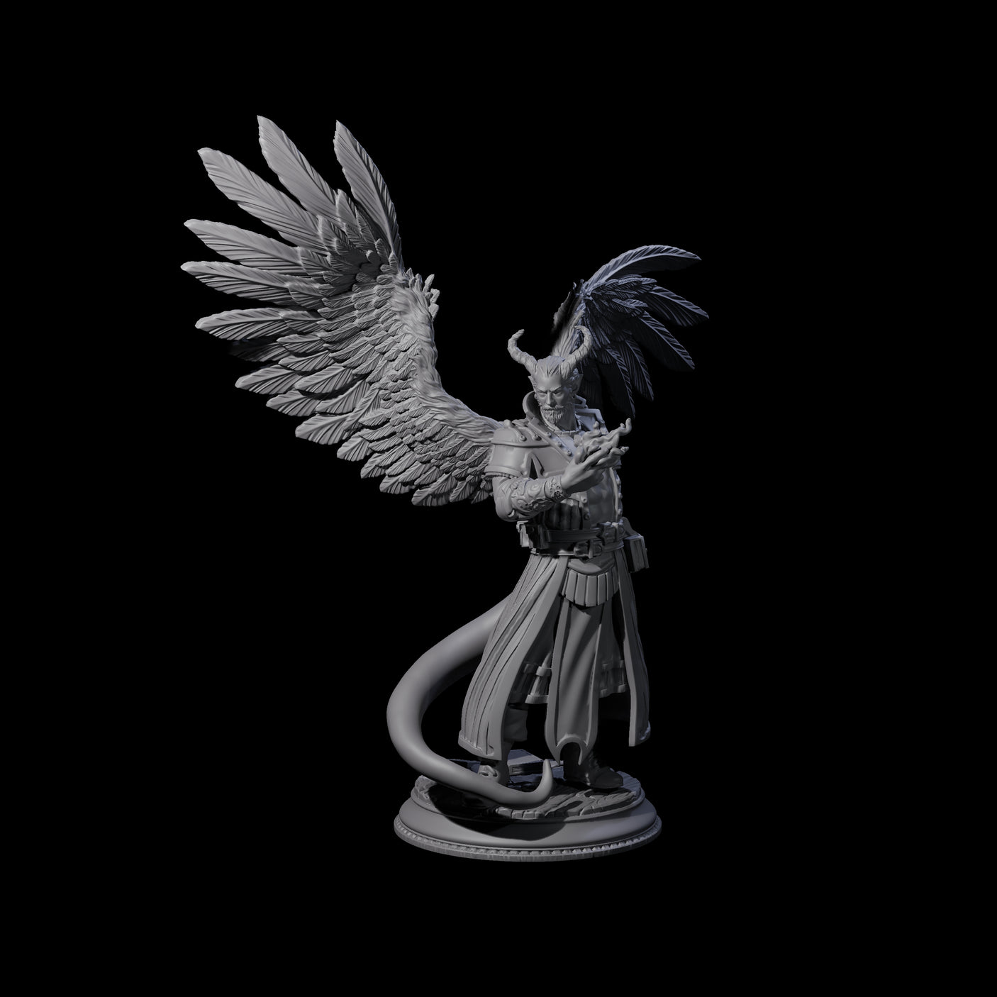 Scheming Contract Devil Miniature for Dungeons and Dragons, Pathfinder or other TTRPGs