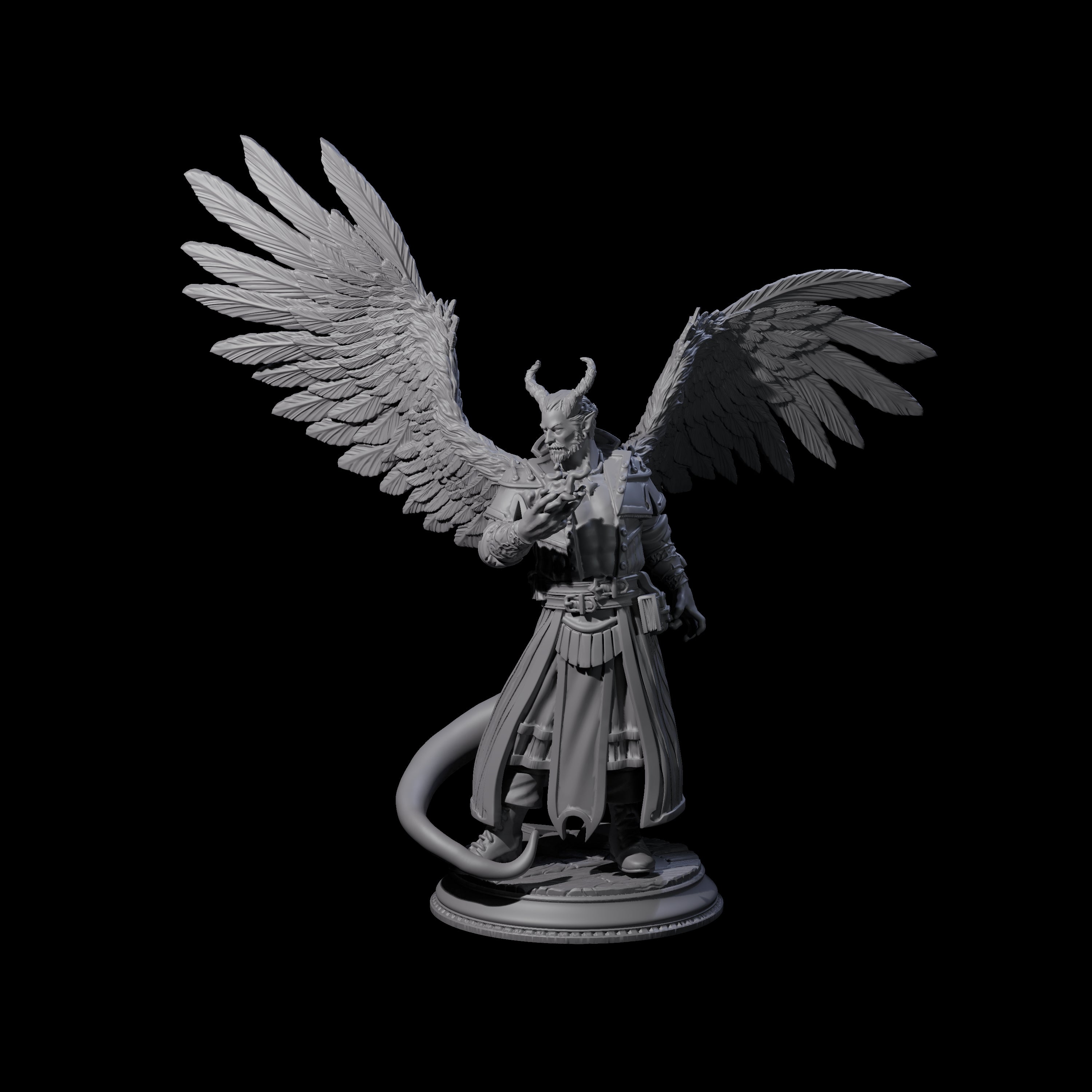 Scheming Contract Devil Miniature for Dungeons and Dragons, Pathfinder or other TTRPGs